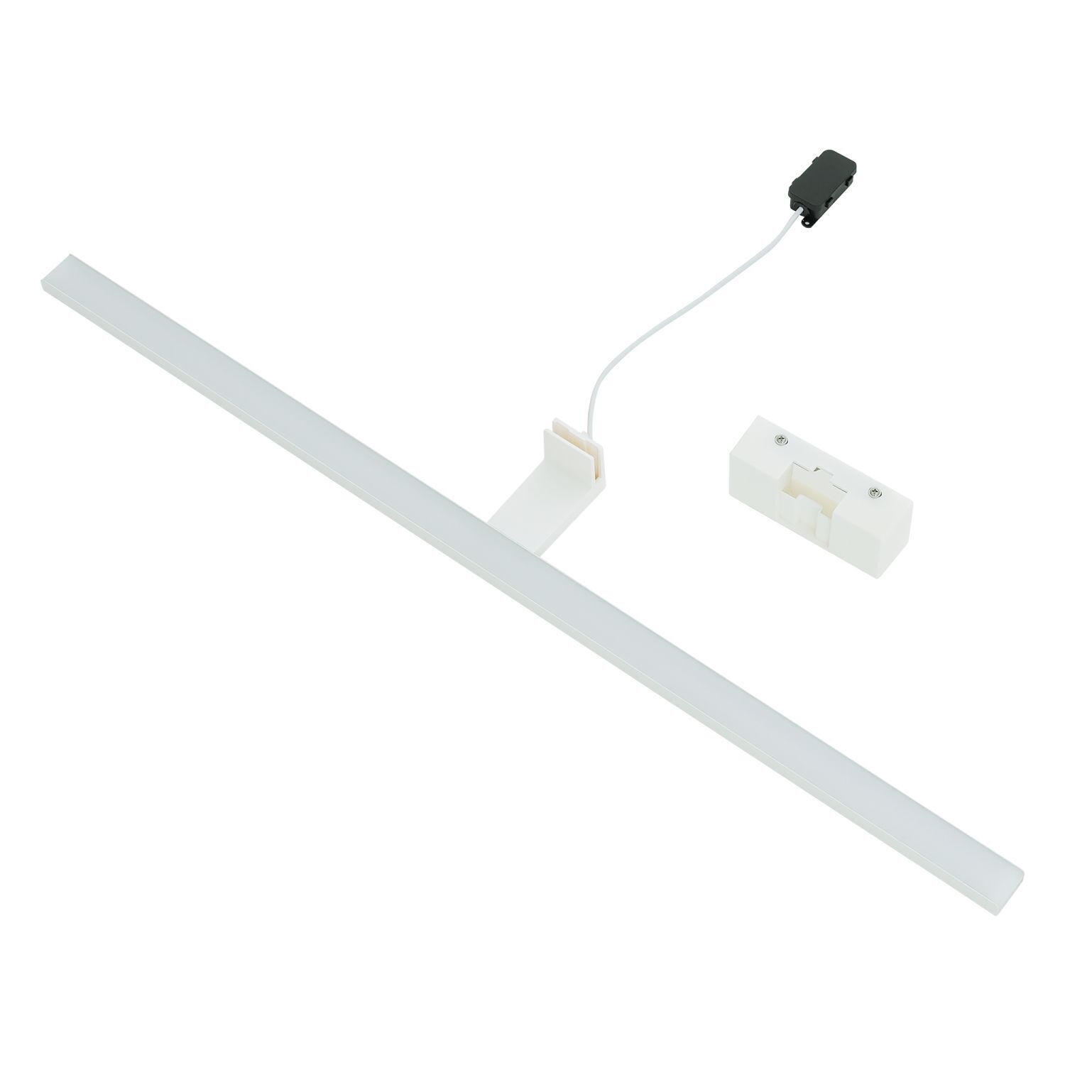 Spiegelleuchte LED Weiß IP44 3000 K 1100 lm Aluminium