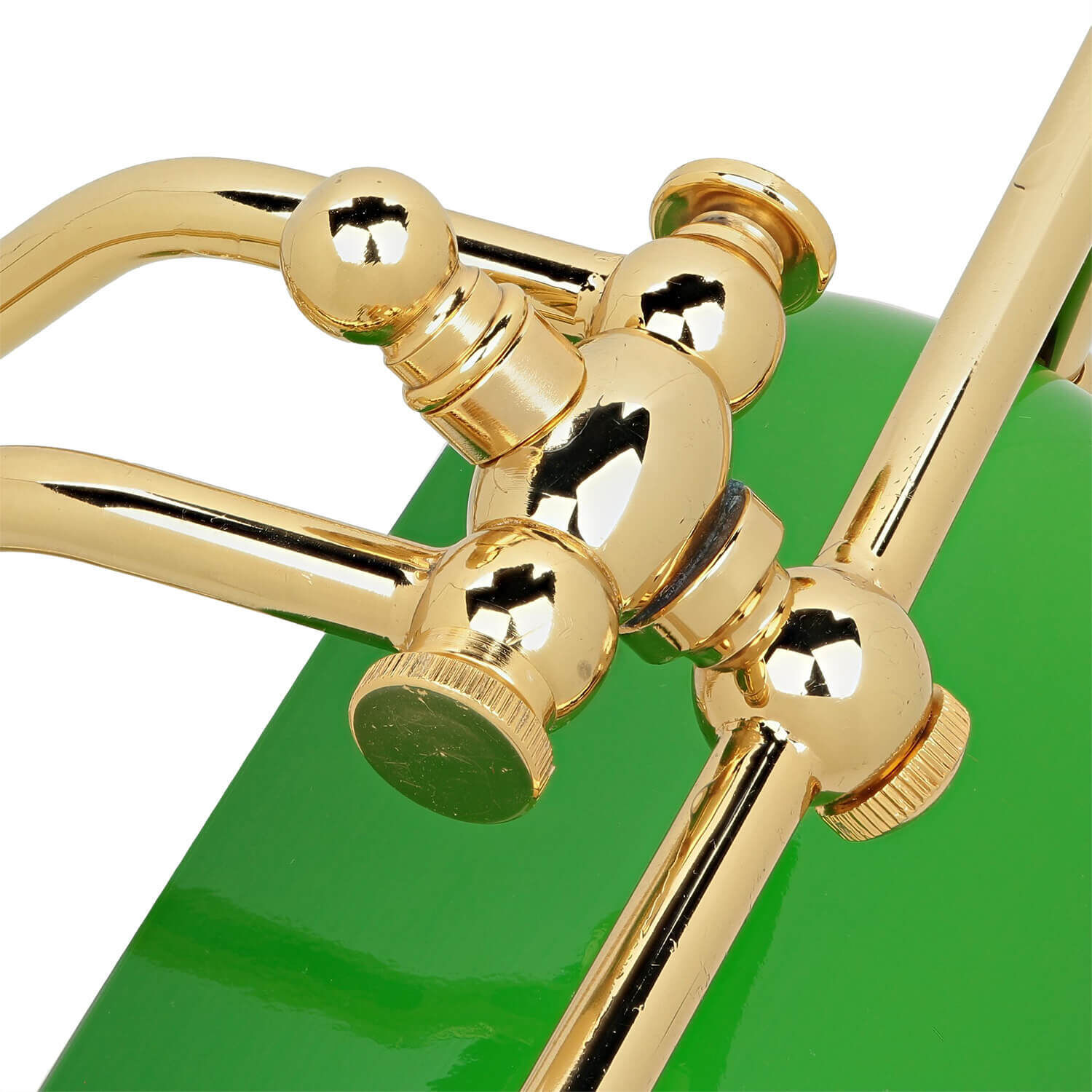 Gebogene Jugendstil Bankerlampe Vergoldet 24 Karat Sinken, Waschbeckenhahn