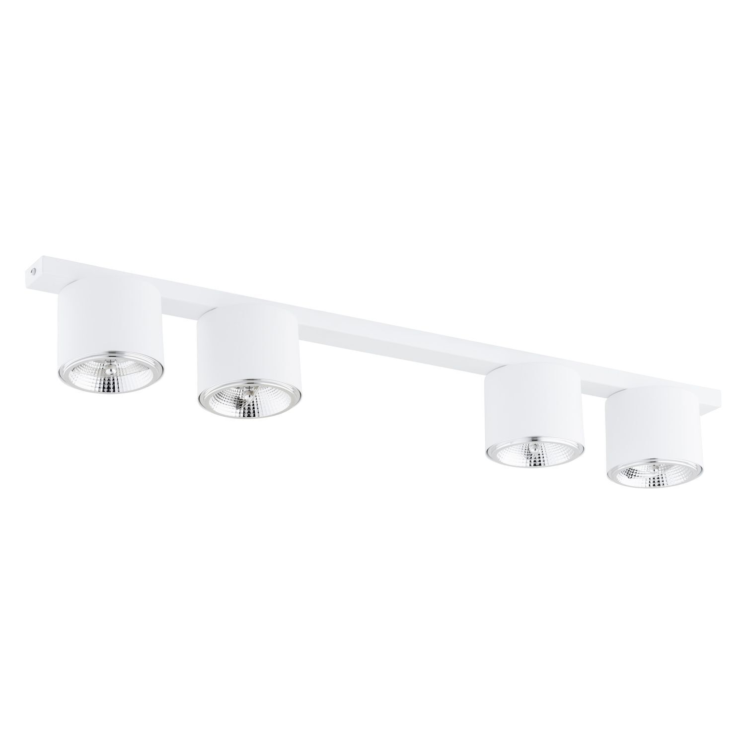 Deckenlampe Metall Weiß 90 cm lang 4-flammig GU10 AR111
