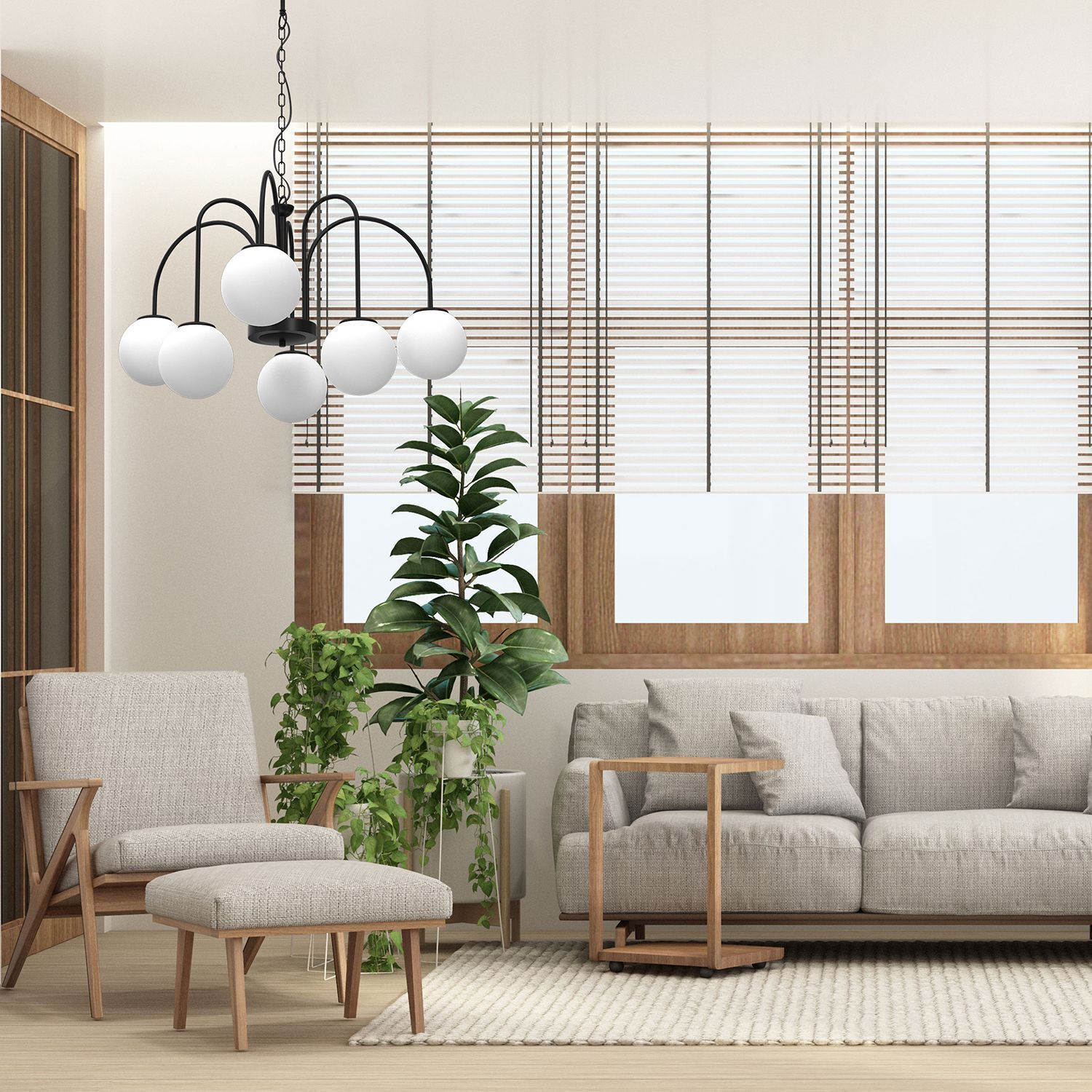 Innenarchitektur, Inneneinrichtung, Mobiliar, Wohnzimmer, Pflanze