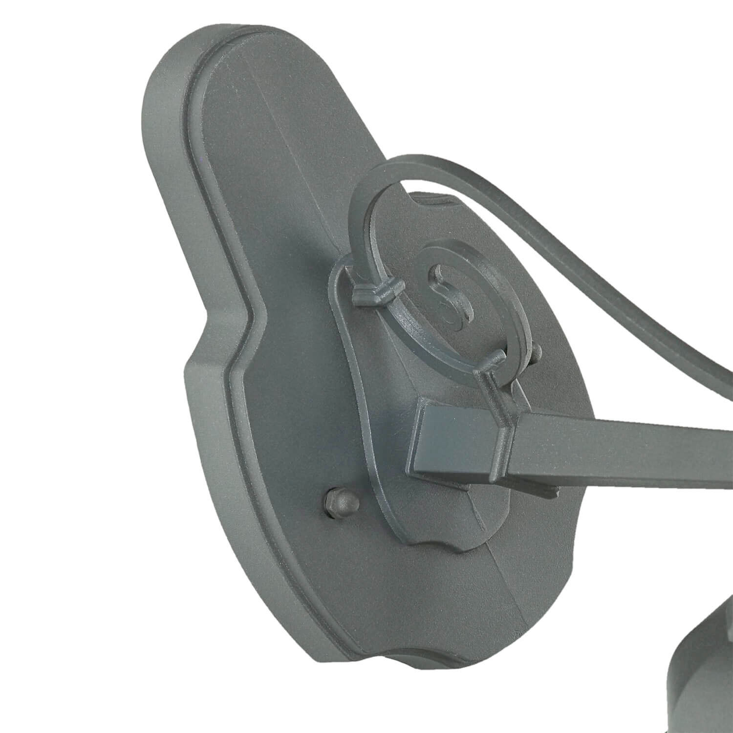 Edle Wandleuchte Anthrazit BREST außen regenfest E27 Elektrisches Gerät, Mikrofon, Kissen, Dekoration für Zuhause, Riemen