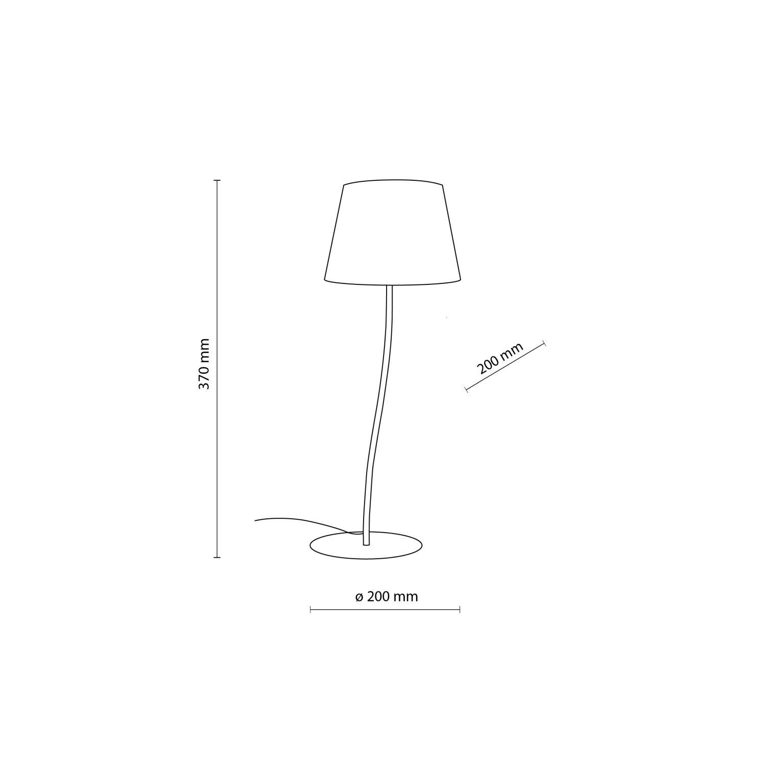 Tischlampe Kinderzimmer 37 cm Metall Stoff klein E27 Lampe, Lampenschirm