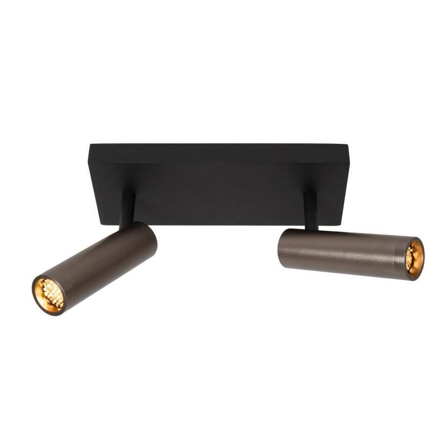 Deckenspot Aluminium Grau 2-flammig GU10 modern