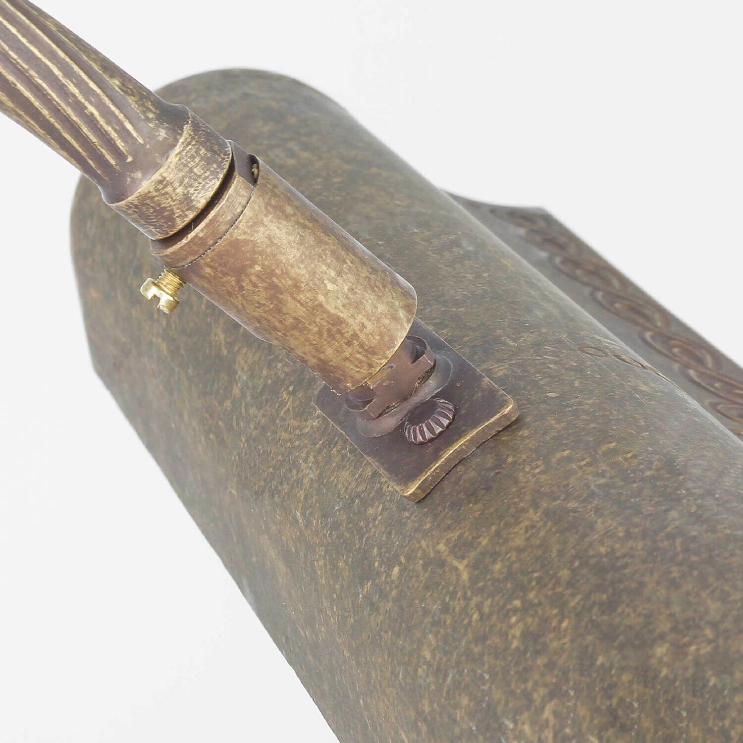 Tischlampe Bronze Hell aus Echt-Messing Premium Bronze, Elektrisches Gerät, Mikrofon