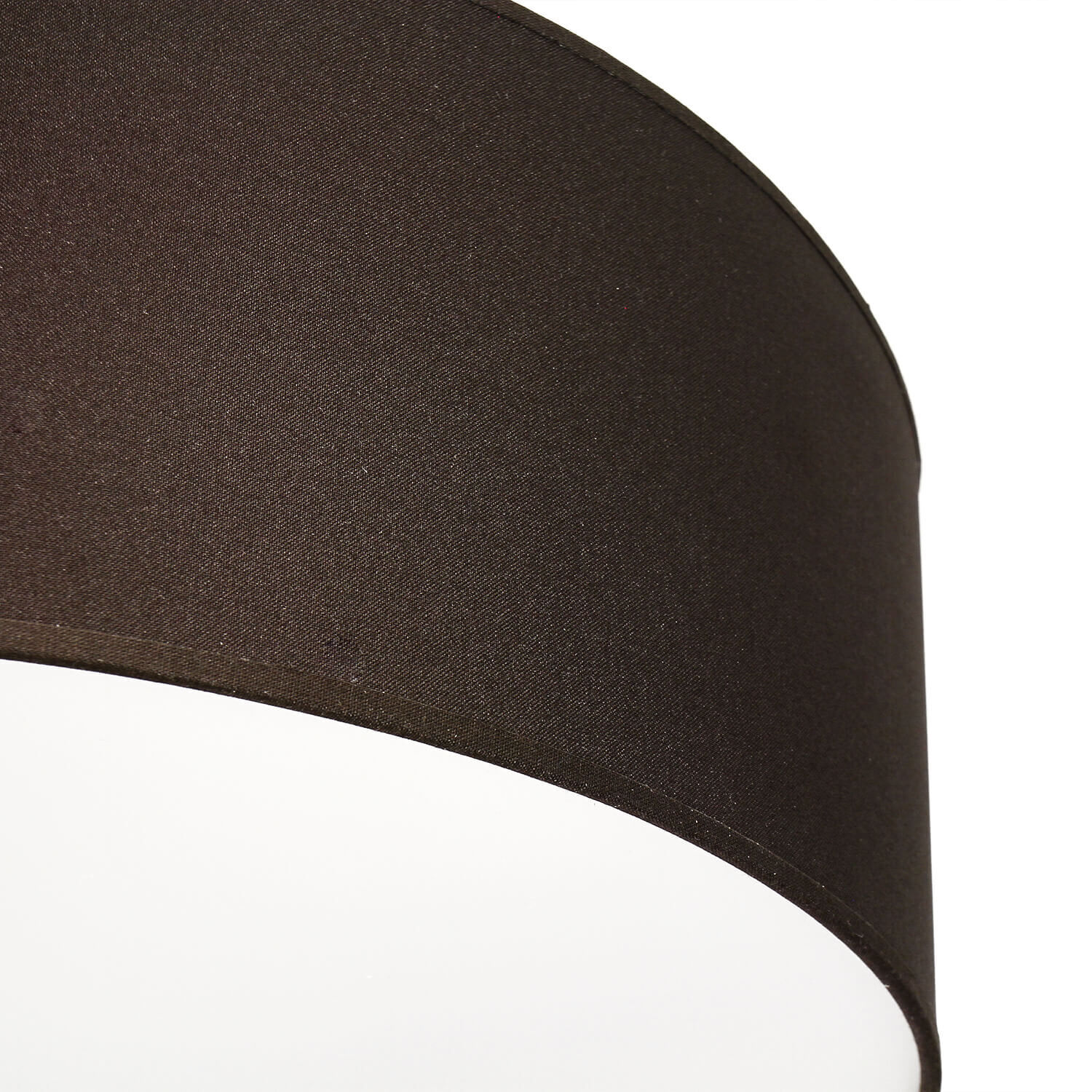 Runde Deckenlampe Stoff Ø50cm Braun blendarm Zubehor, Lampe