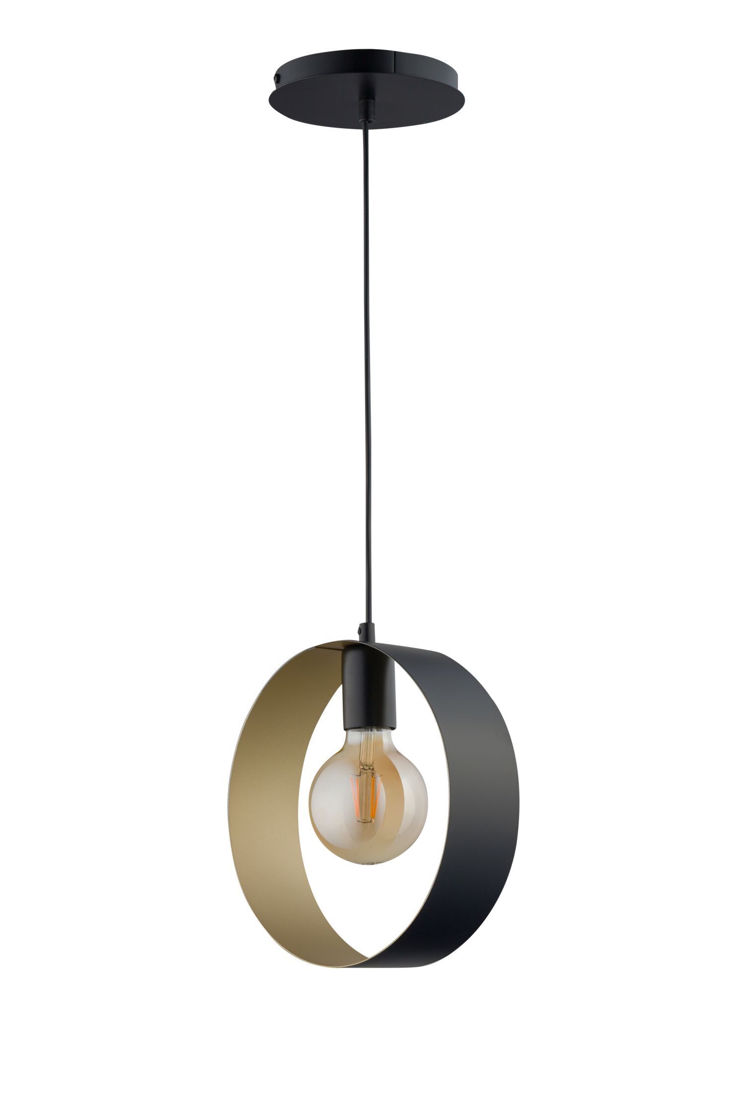 Design Hängelampe Metall L:25 cm E27 dekorativ