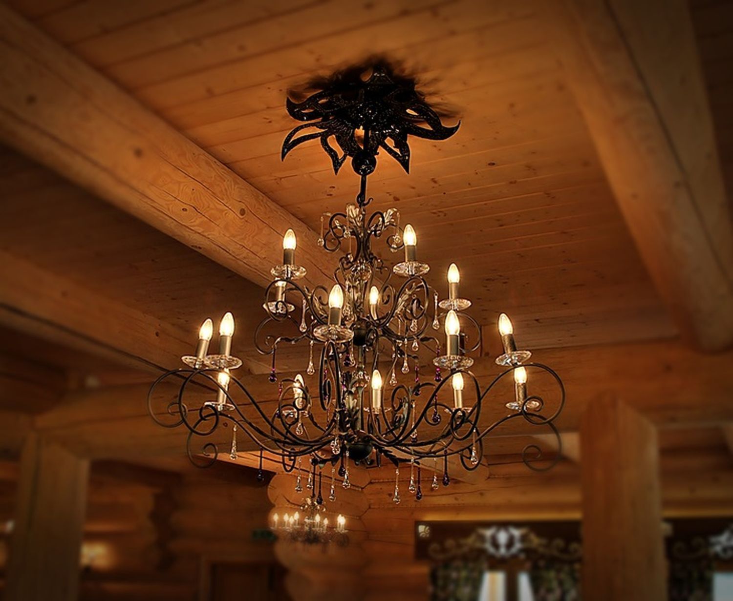 Leuchter, Lampe, Drinnen, Innenarchitektur