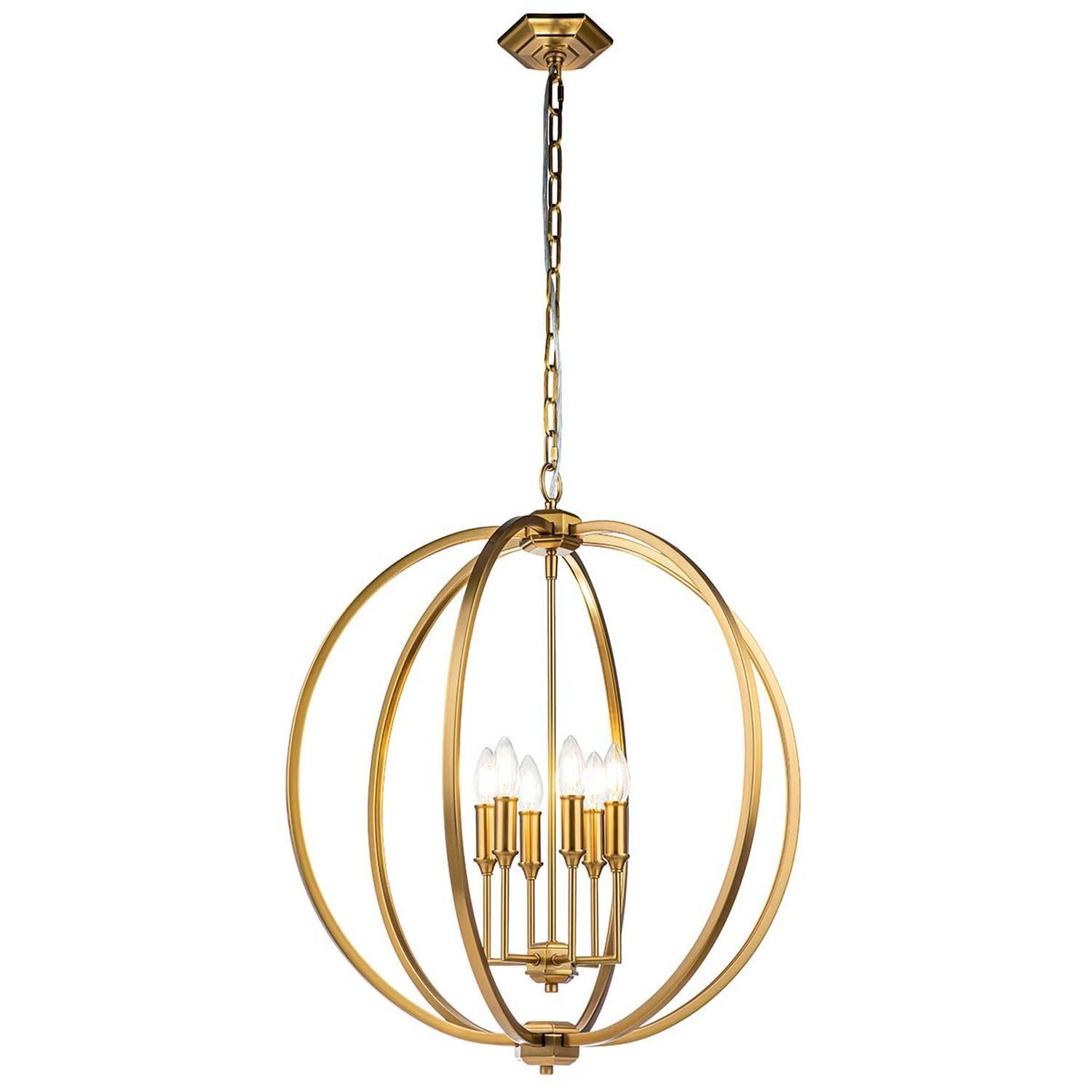 Pendelleuchte Metall E14 rund D: 62,2 cm Modern