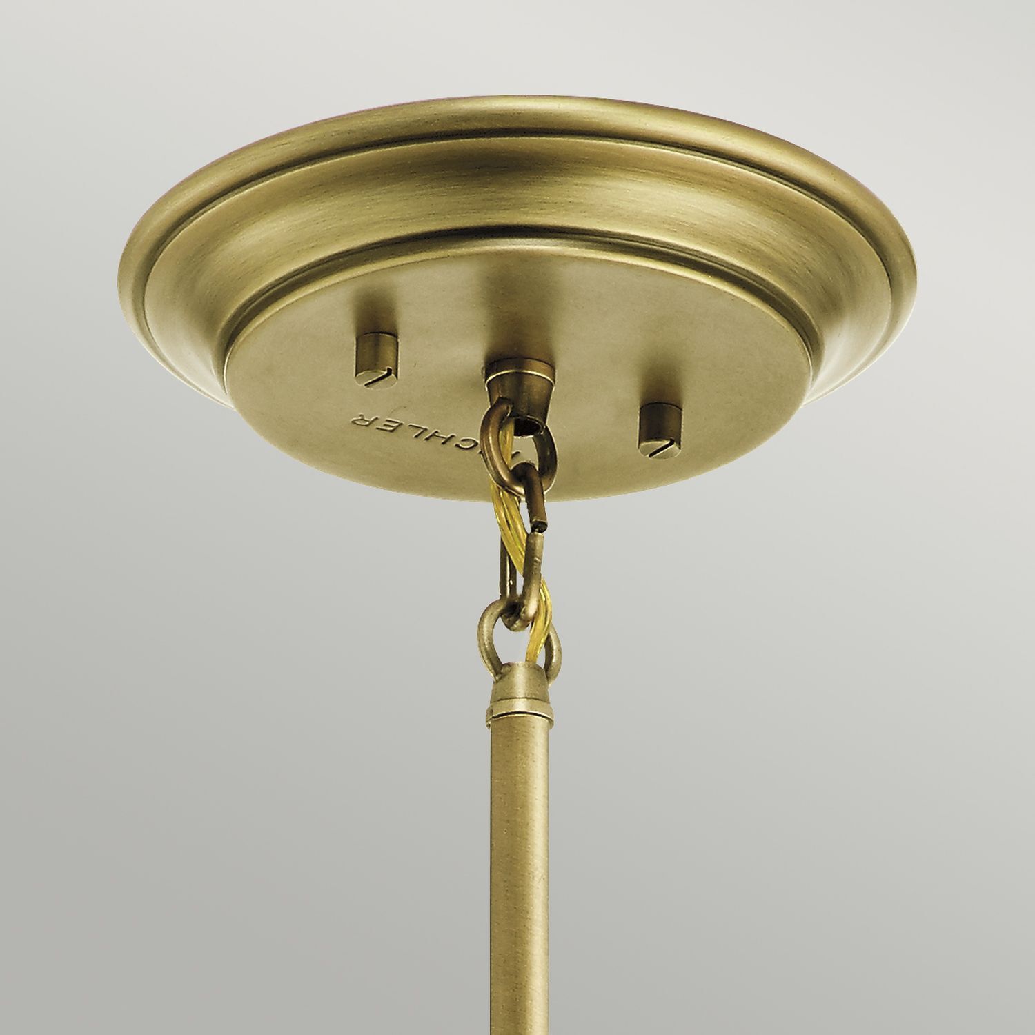 Deckenlampe E27 in Messing Ø13cm Glas Metall Jugendstil Bronze
