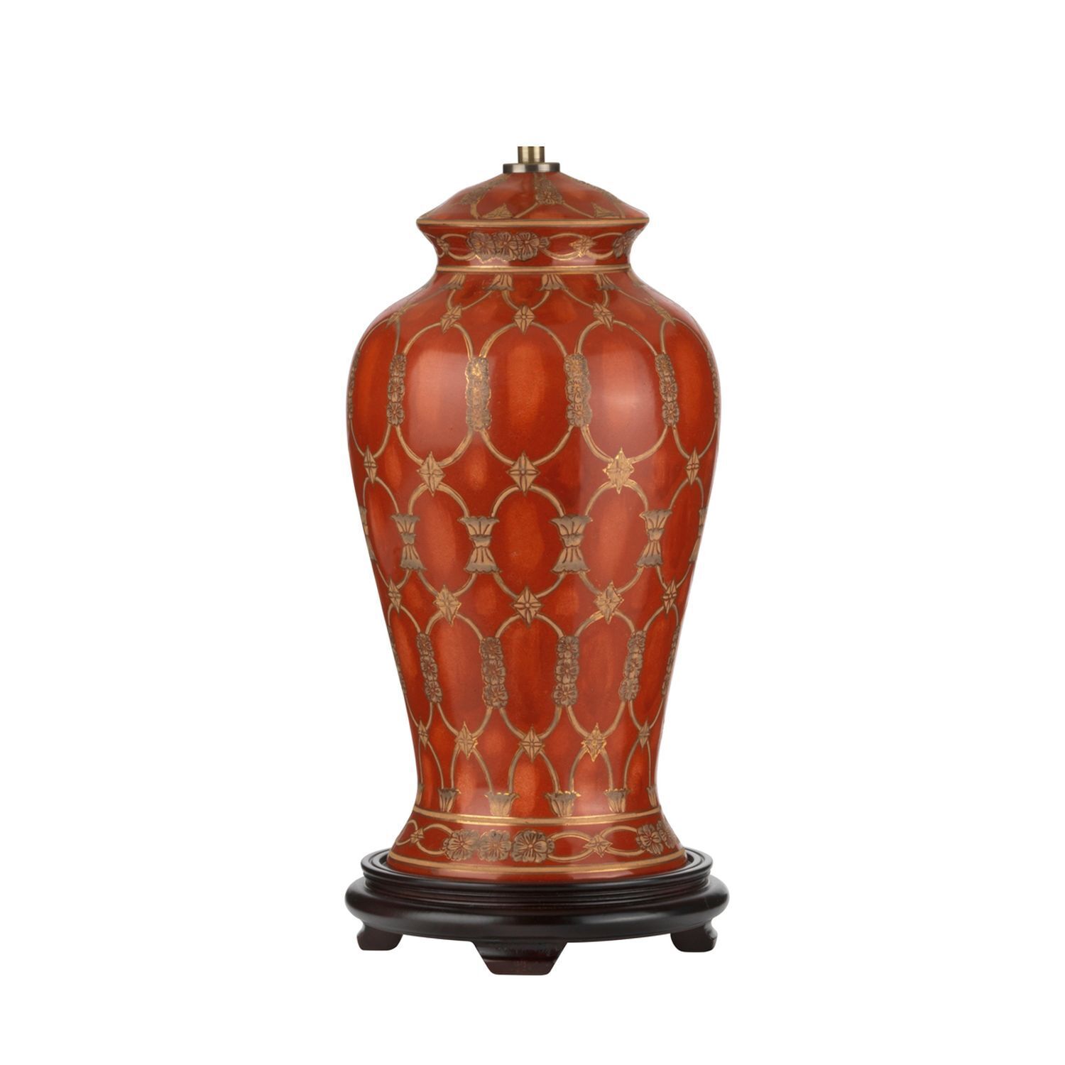 Gestell für Tischleuchte Keramik in Terracotta 40cm E27