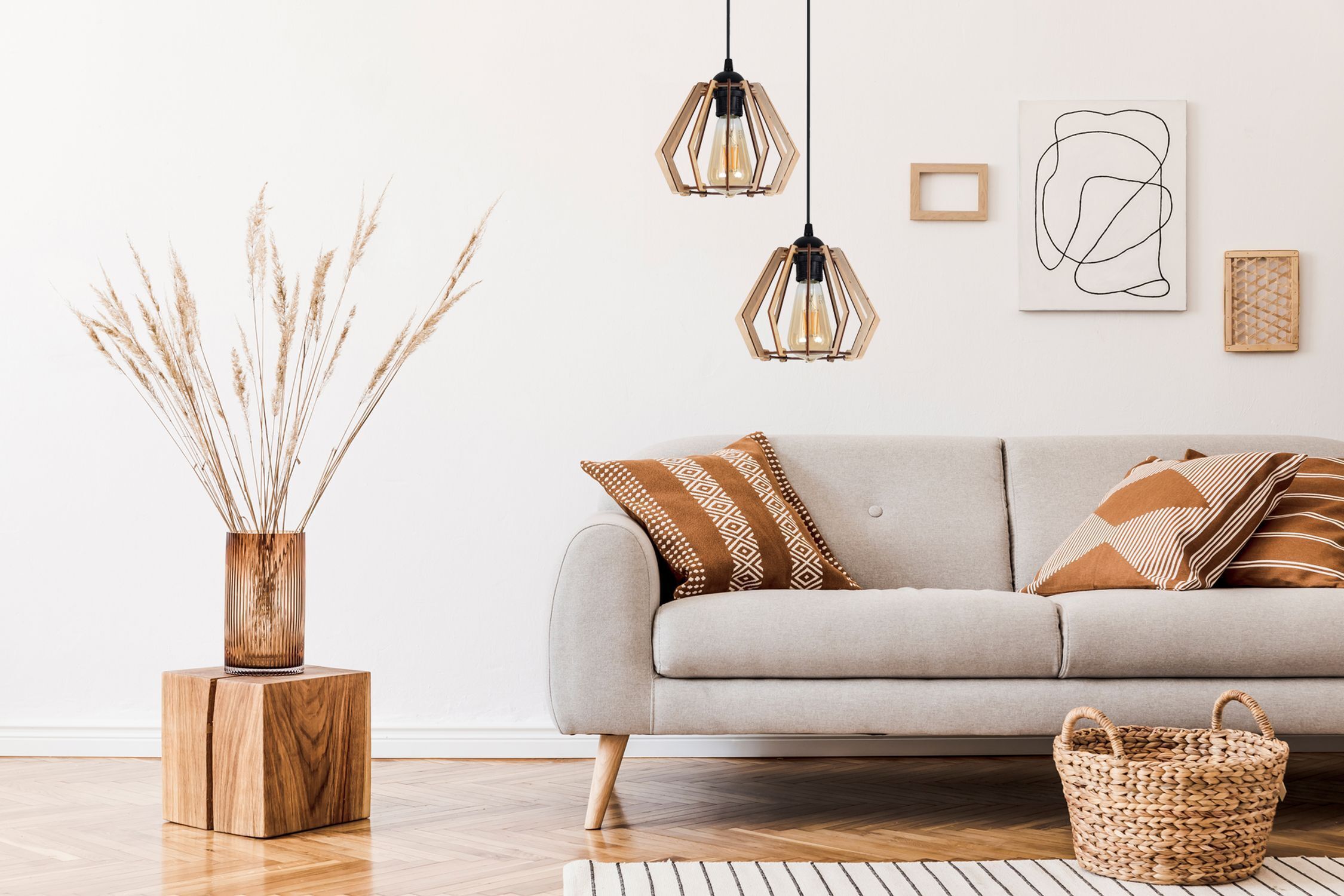 Dekoration für Zuhause, Innenarchitektur, Kissen, Lampe, Couch