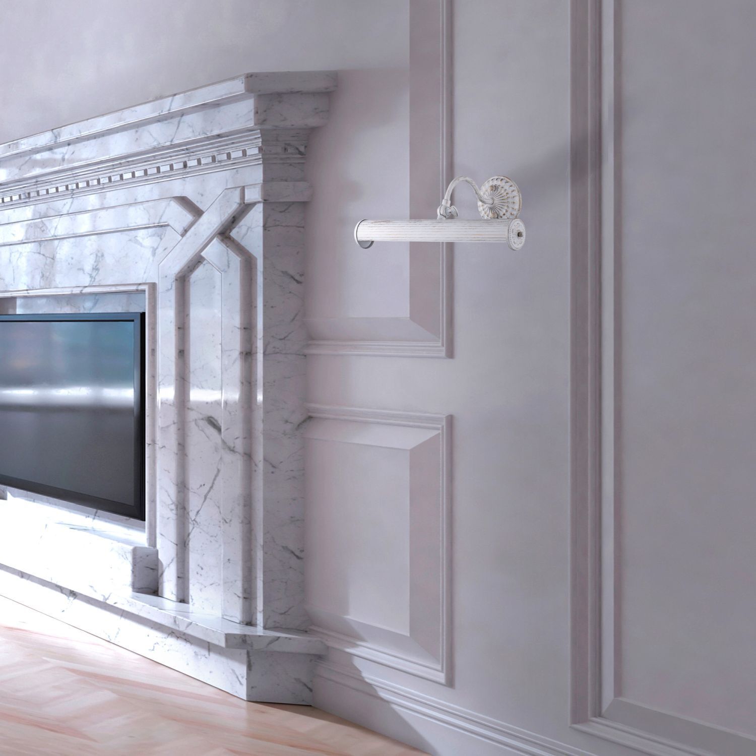 Bilderleuchte Metall E14 verstellbar 35,9 cm breit Weiß Innenarchitektur, Bildschirm, Computer-Hardware, Computerausrüstung, Überwachen