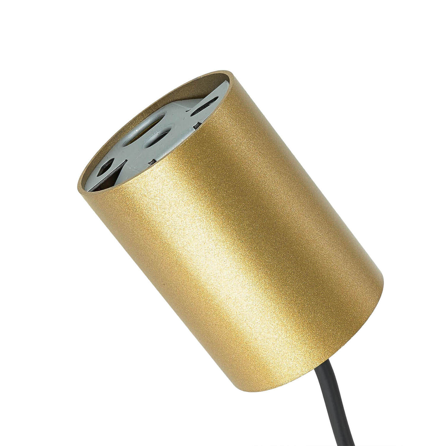 Hängeleuchte Metall Ø 2,5 cm in Gold matt schmal G9 Modern
