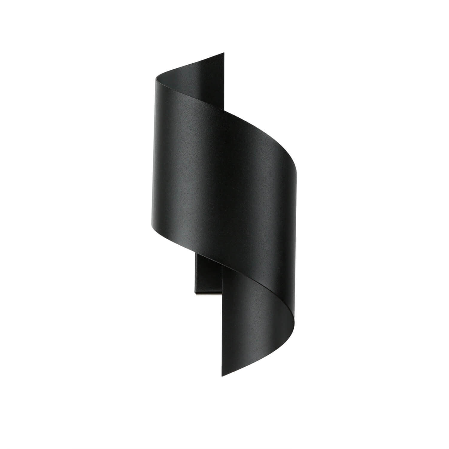 Stylische Wandleuchte Schwarz Metall Design up down