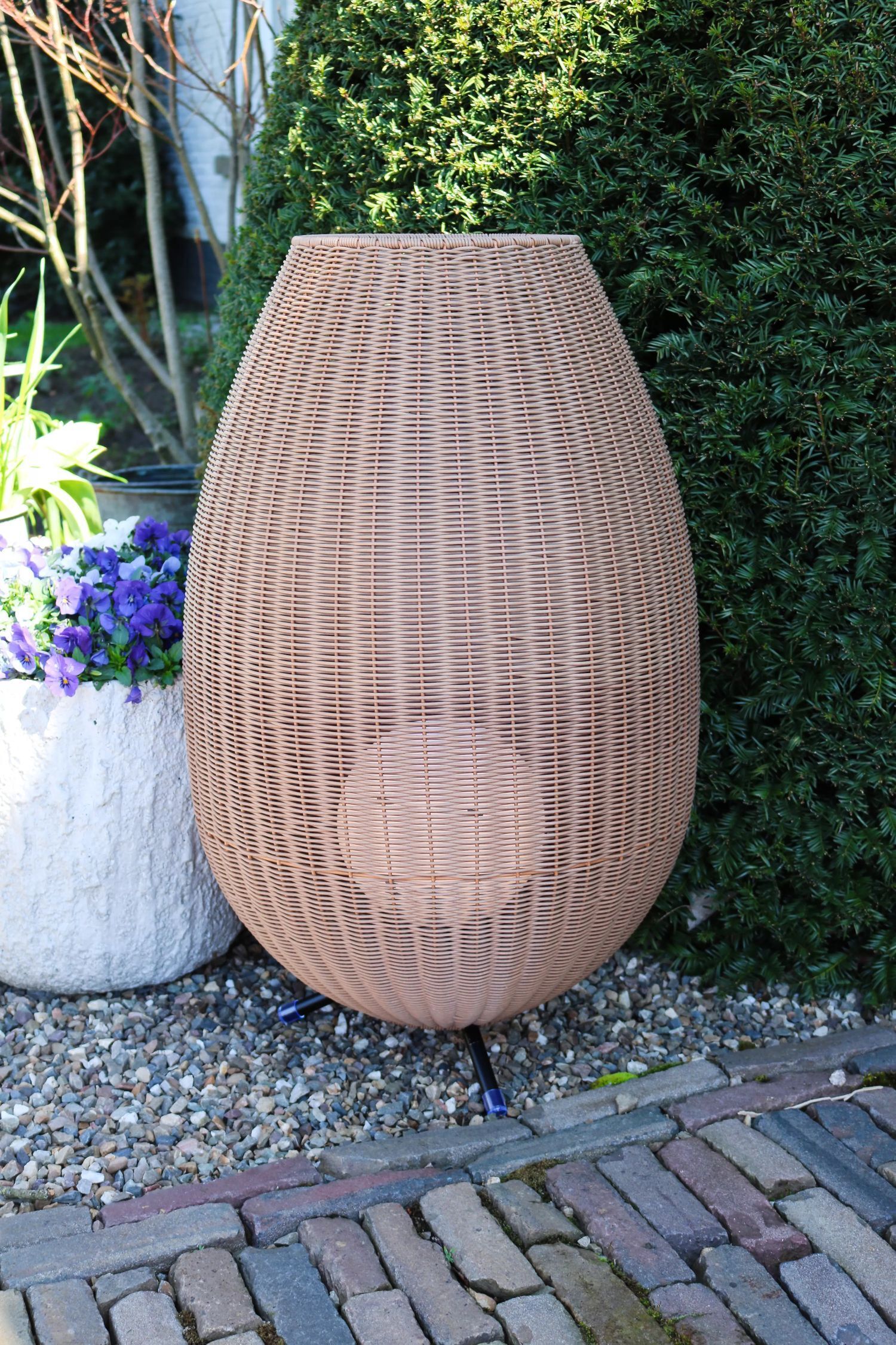 LED Akku Wegeleuchte dimmbar Natur IP44 79 cm 3000 K Pflanze, Pflanze im Topf, Krug, Innenarchitektur, Pflanzgefäß