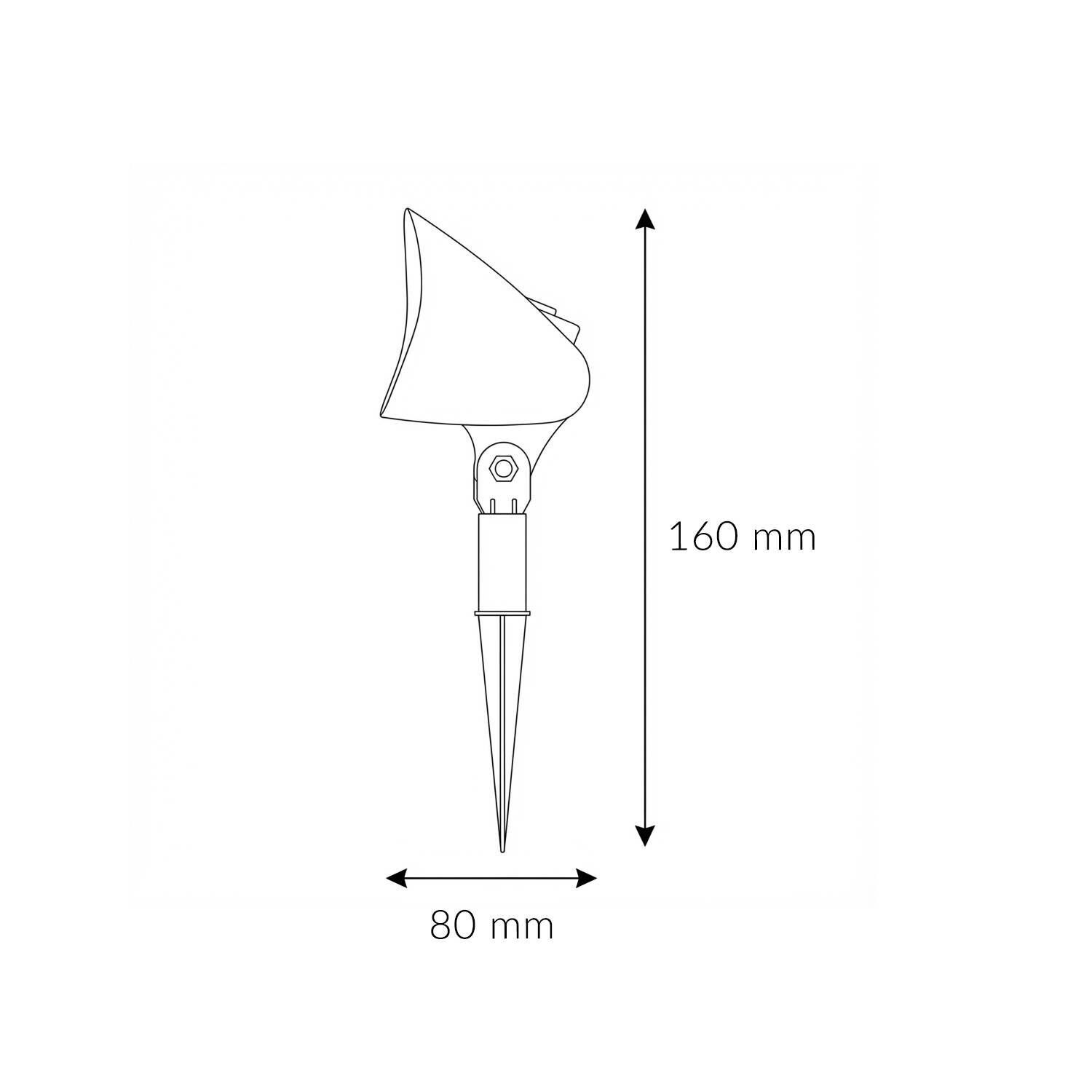 Scheinwerfer-Nagel, Bodenspot, Gartenbeleuchtung, LED-Scheinwerfer, Spitzeinbau