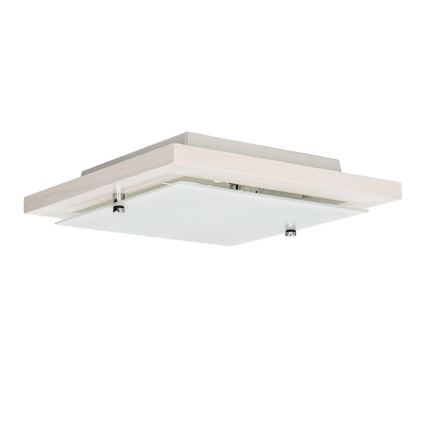 Deckenleuchte, LED, Weiß, Klammer/Schirm, quadratisch