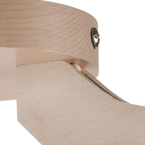 Deckenleuchte in Buche Weiß Holz Wohnzimmer Holz, Sperrholz