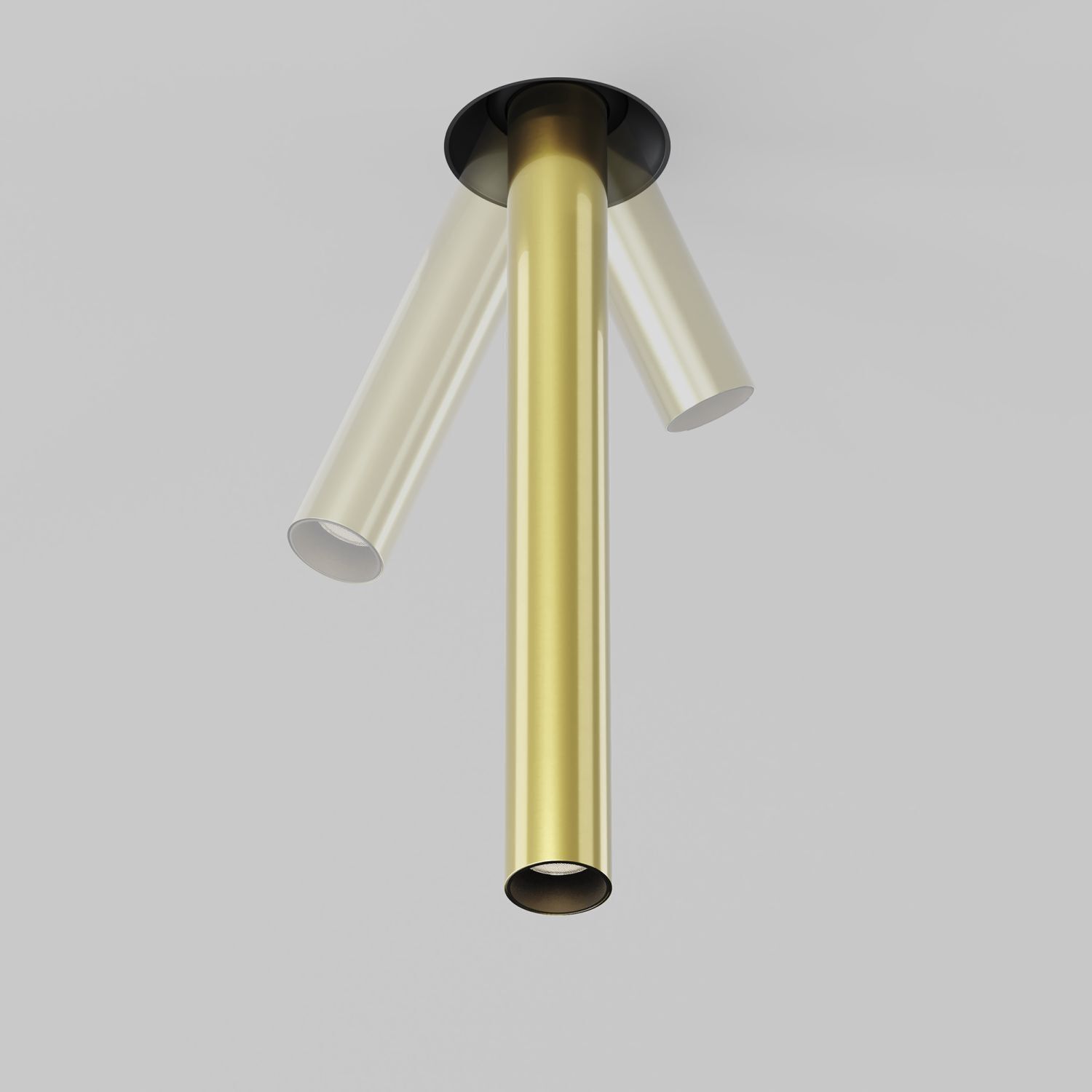 LED Einbauleuchte flexibel Schwarz H:31 cm 3000 K 7 W deckenleuchte, pendelleuchte, metall, gold, lampe