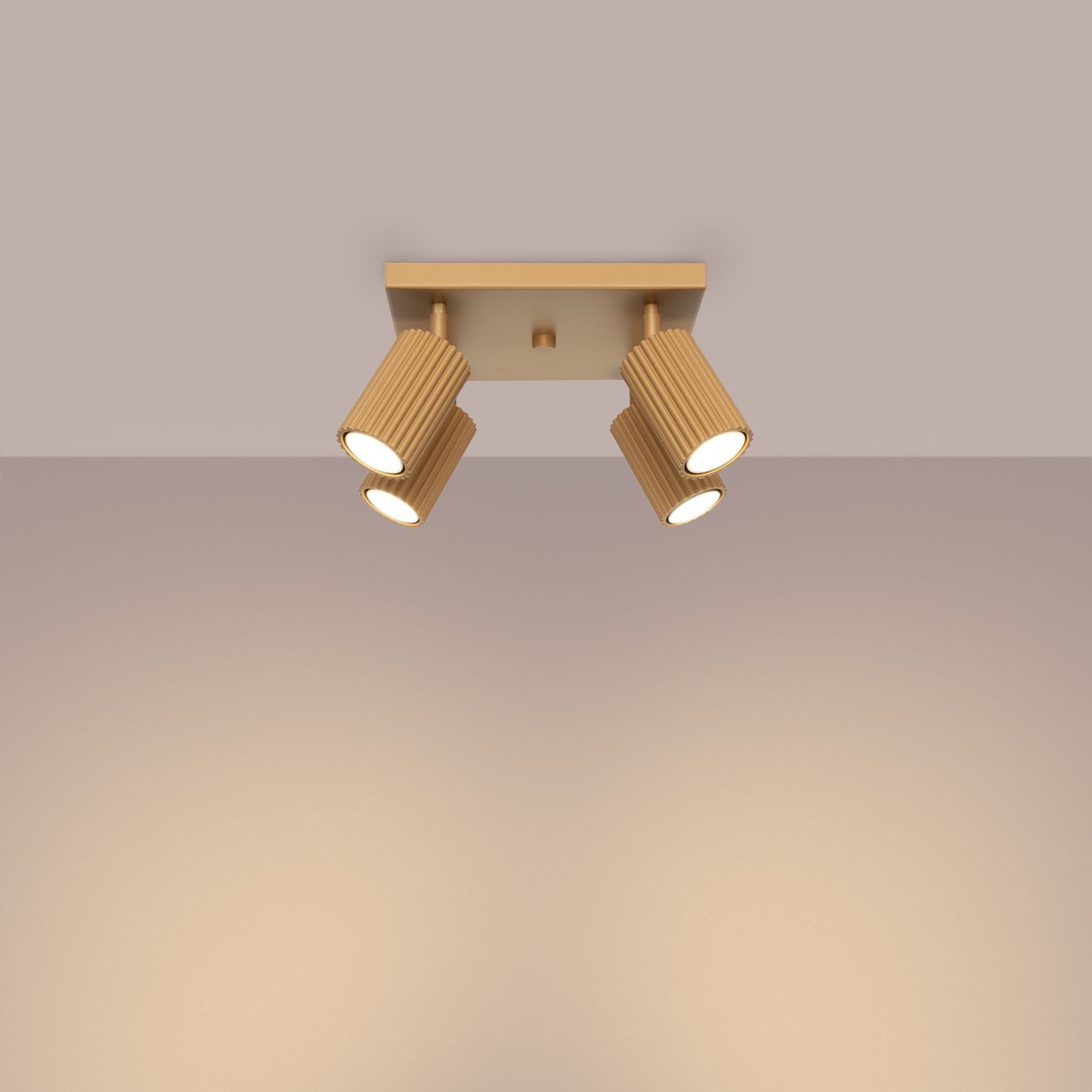 Deckenleuchte Modern 4-flammig GU10 B: 25 cm klein schwenkbar