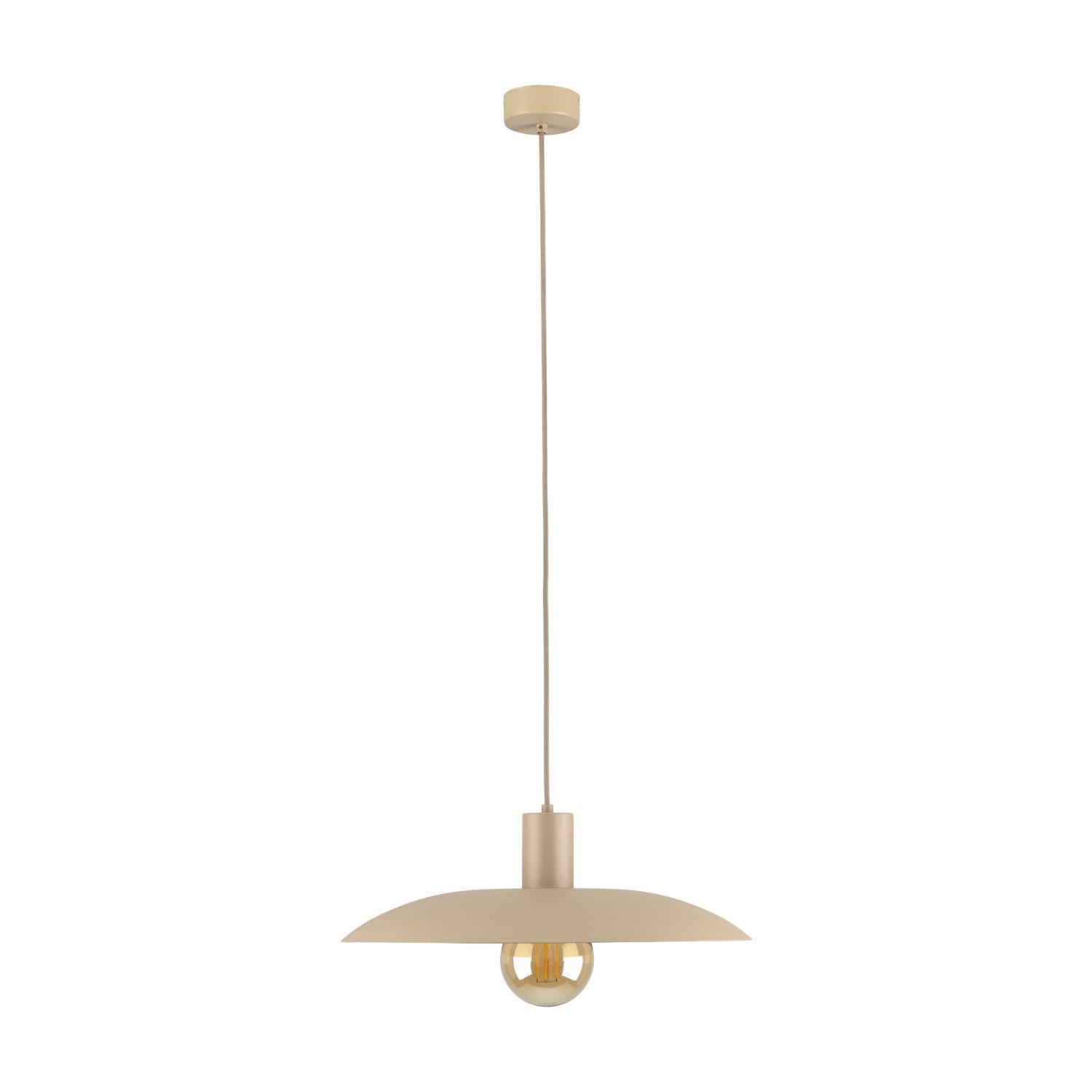 Runde Hängelampe Metall Sandgrau Ø41 cm E27 Loft