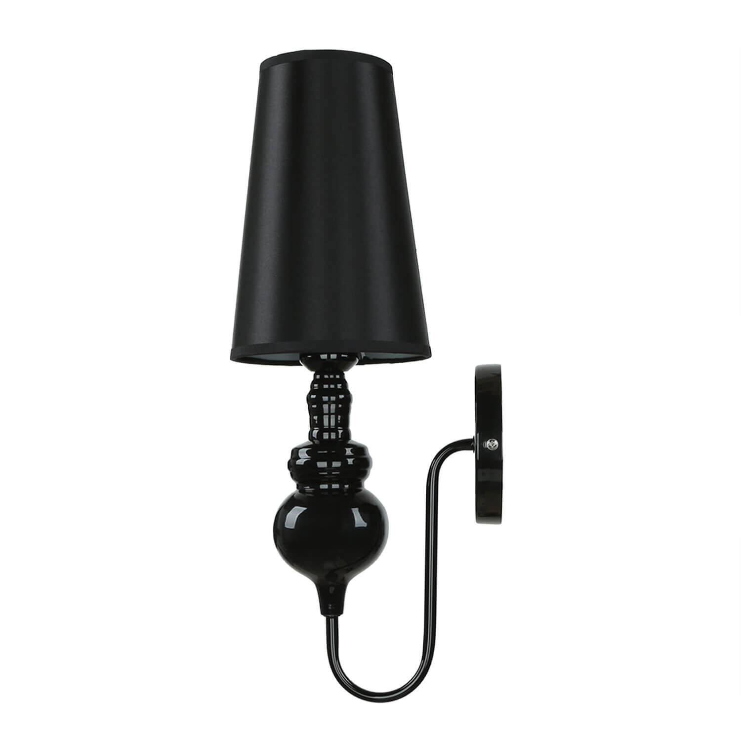 Design Wandleuchte in schwarz-gold