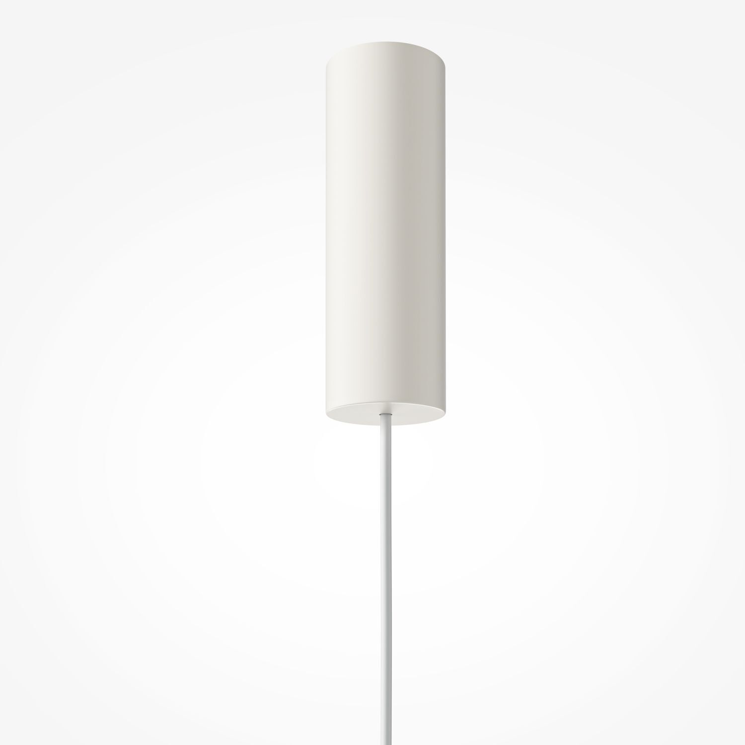 LED Hängelampe Metall Glas D: 22 cm H: max. 350 cm Weiß