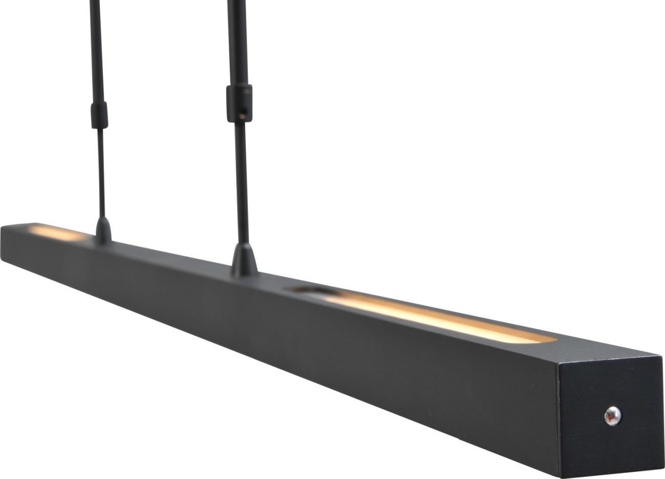 Dimmbare dünne LED Pendelleuchte REAL Nickel dunkel