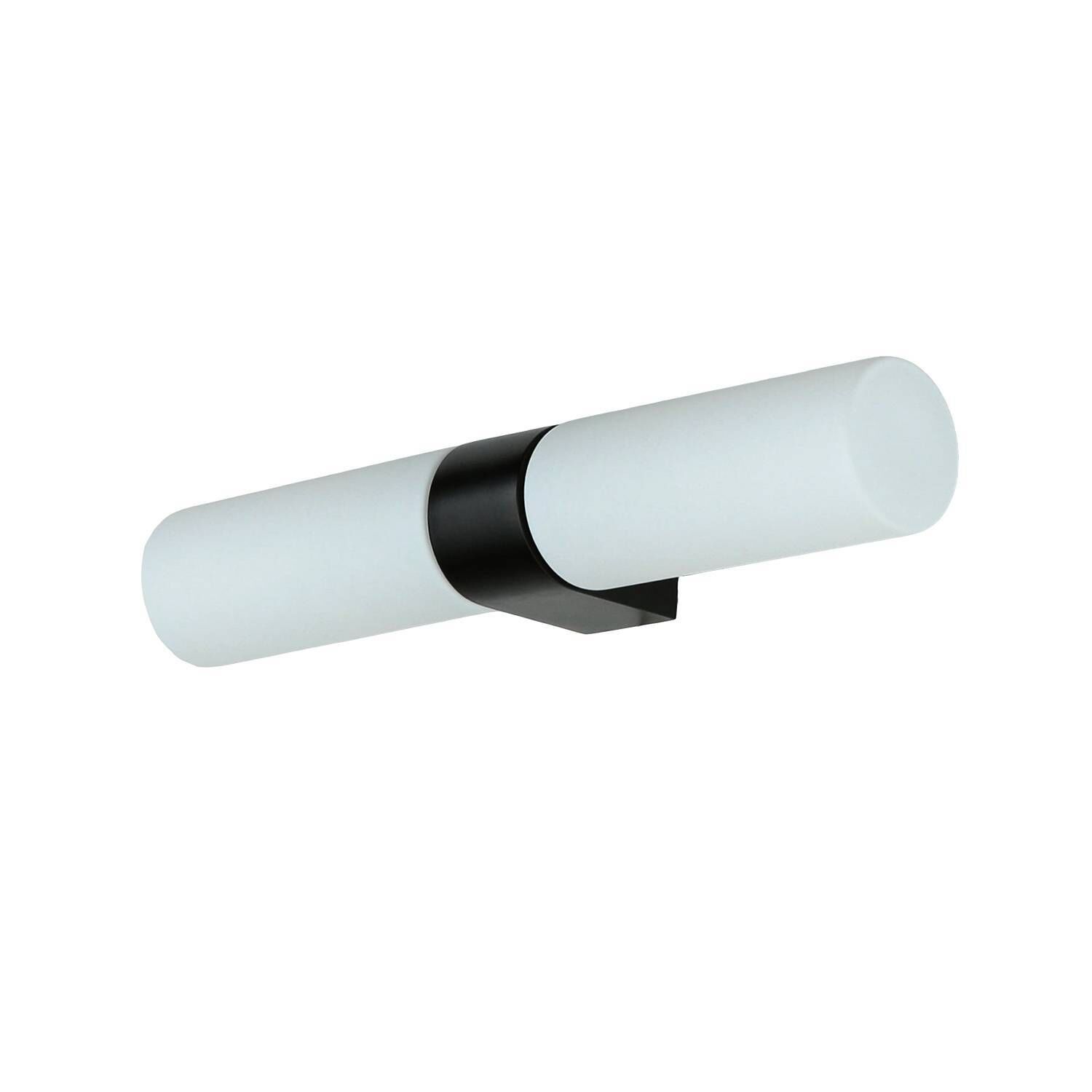 Schwarze Up Down Wandlampe blendarm G9 IP44 H:29,5 cm Wandleuchte, Schreibtischlampe, LED-Leuchte, kippbar, schwarz-weiß