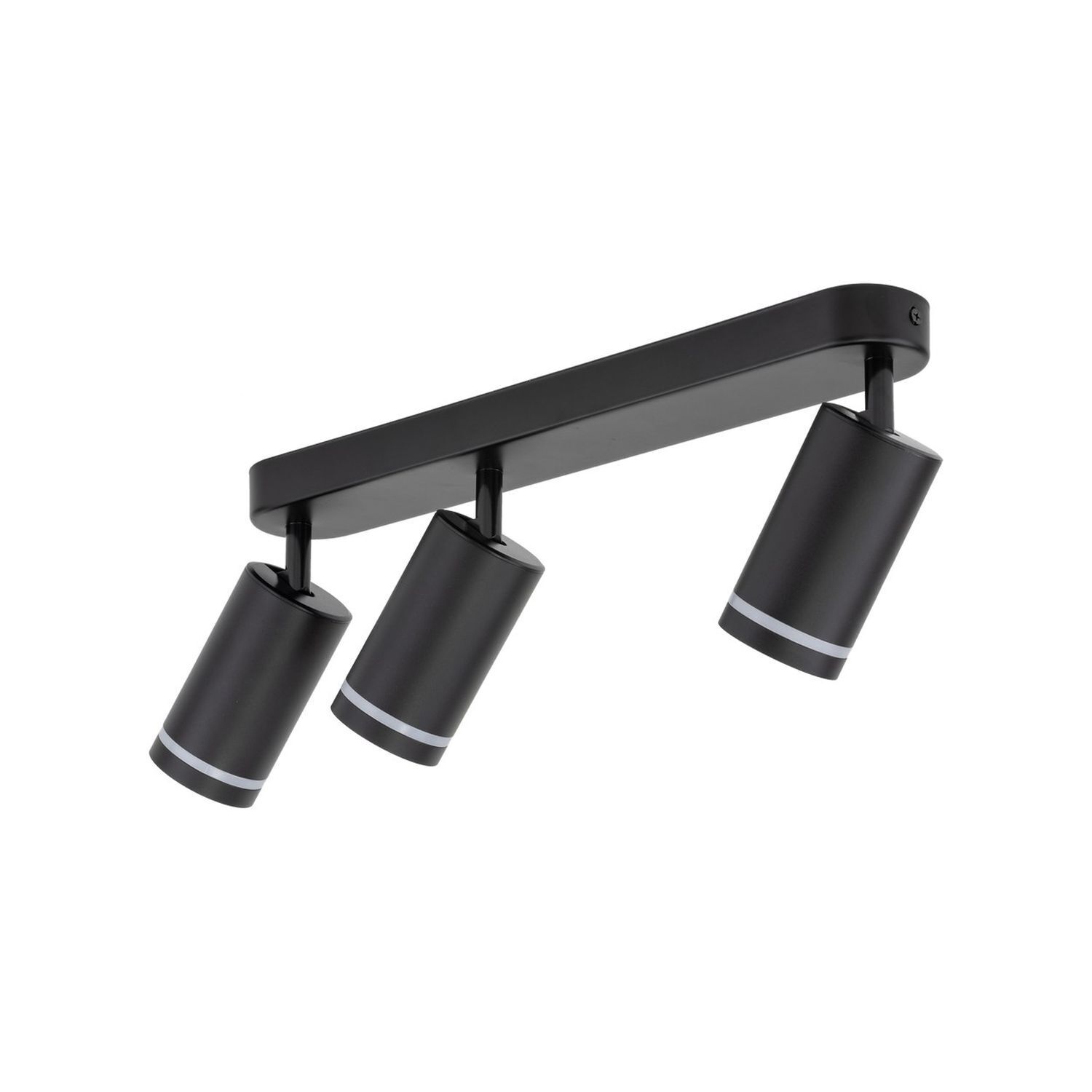 Deckenstrahler 3-flammig Schwarz 55 cm lang Metall GU10