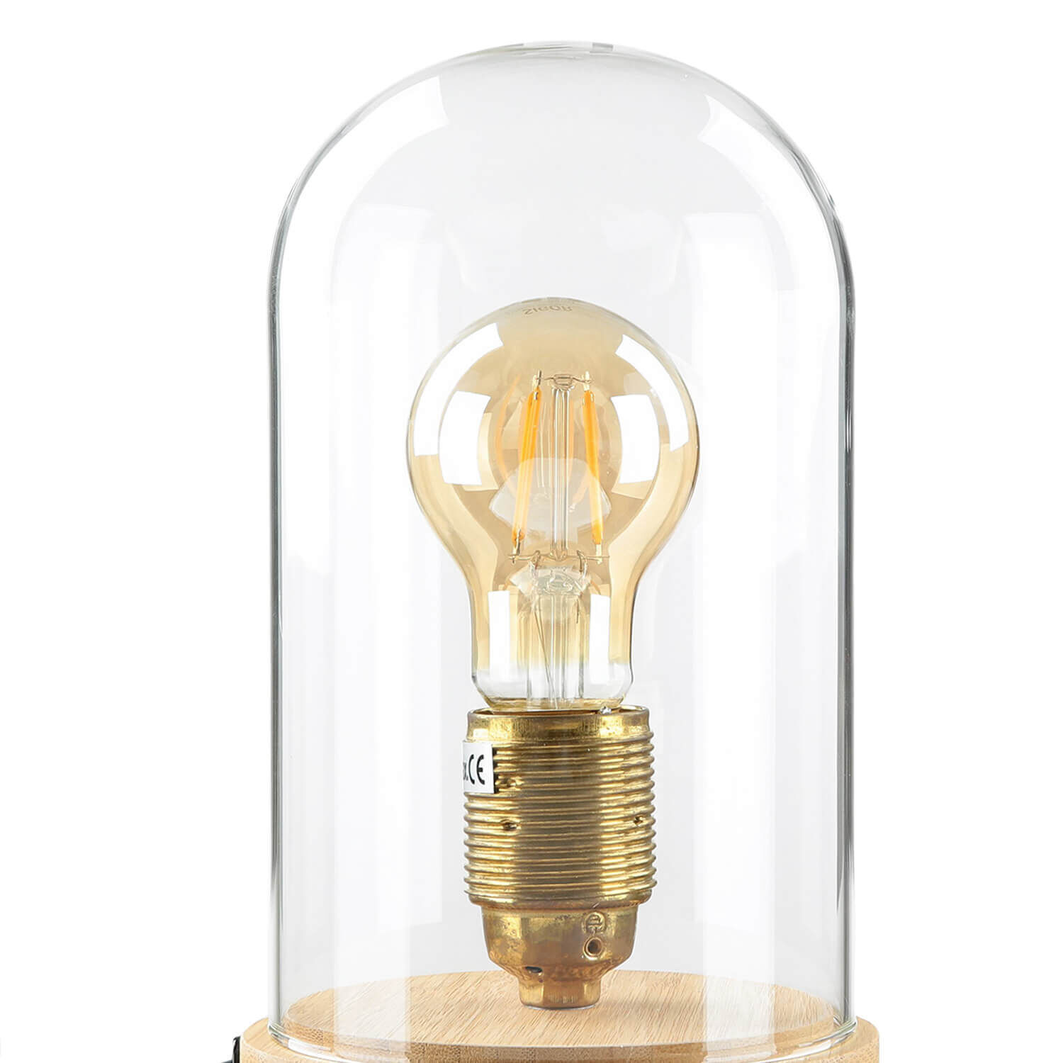 Stilvolle Tischlampe Bauhaus rund 20cm Edison Lampe