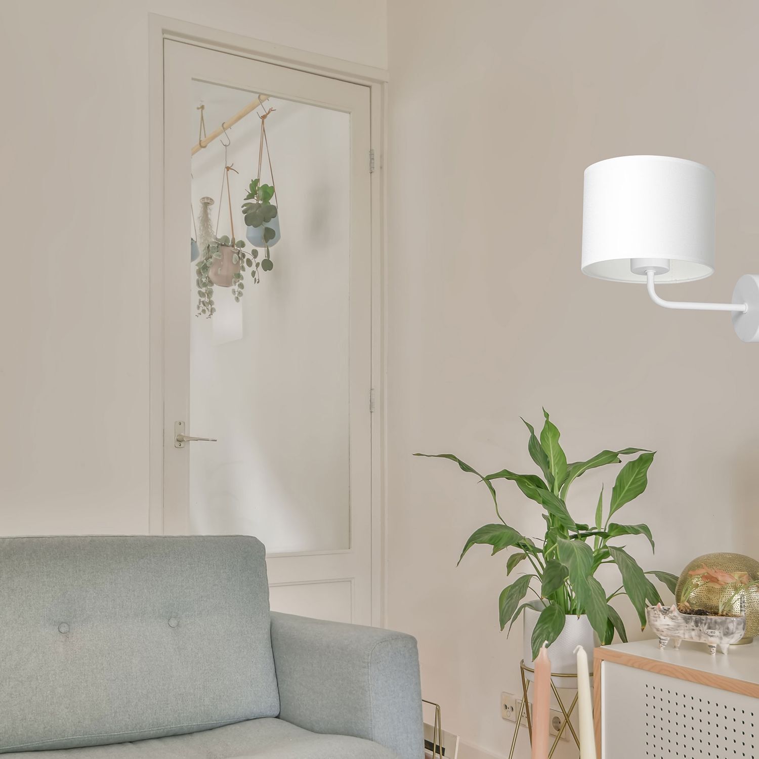 Pflanze, Pflanze im Topf, Lampe, Innenarchitektur, Wohnzimmer