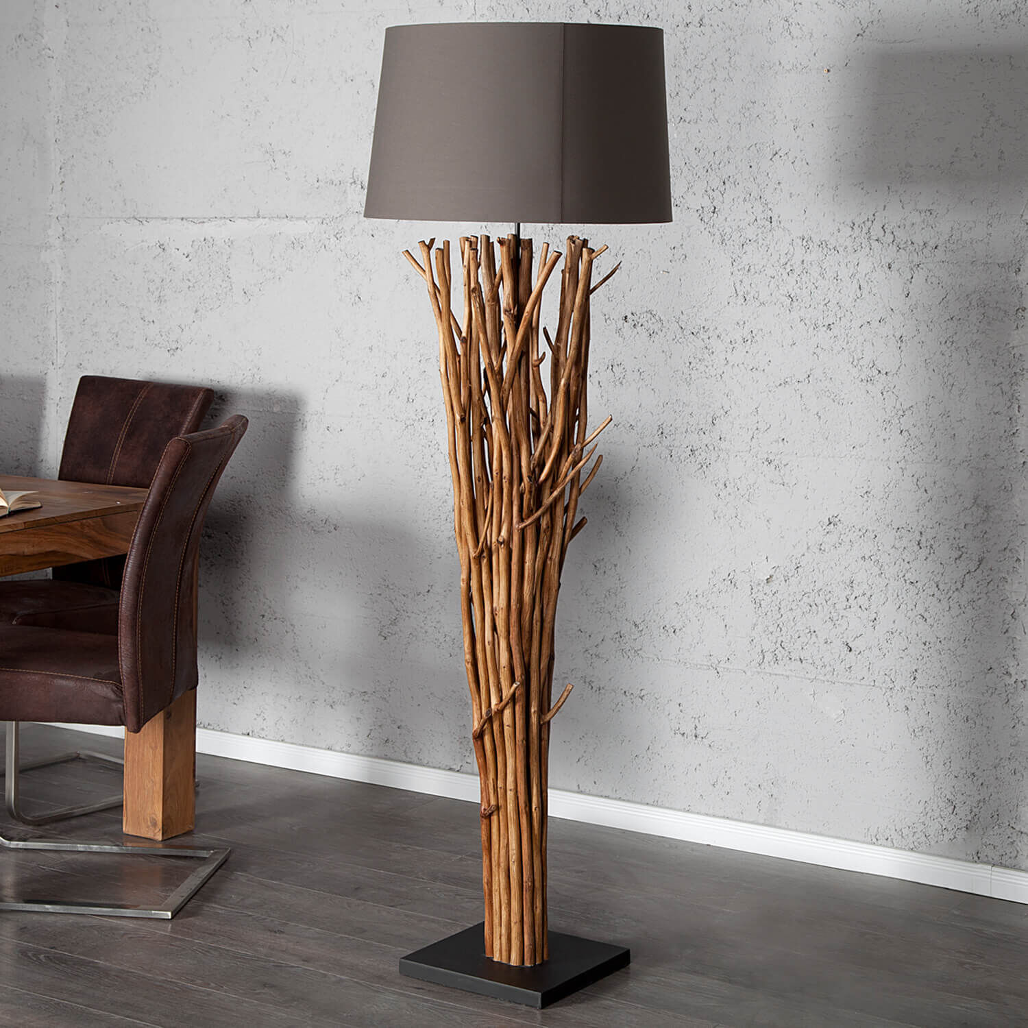 Eindrucksvolle Standlampe Modern 175cm Treibholz