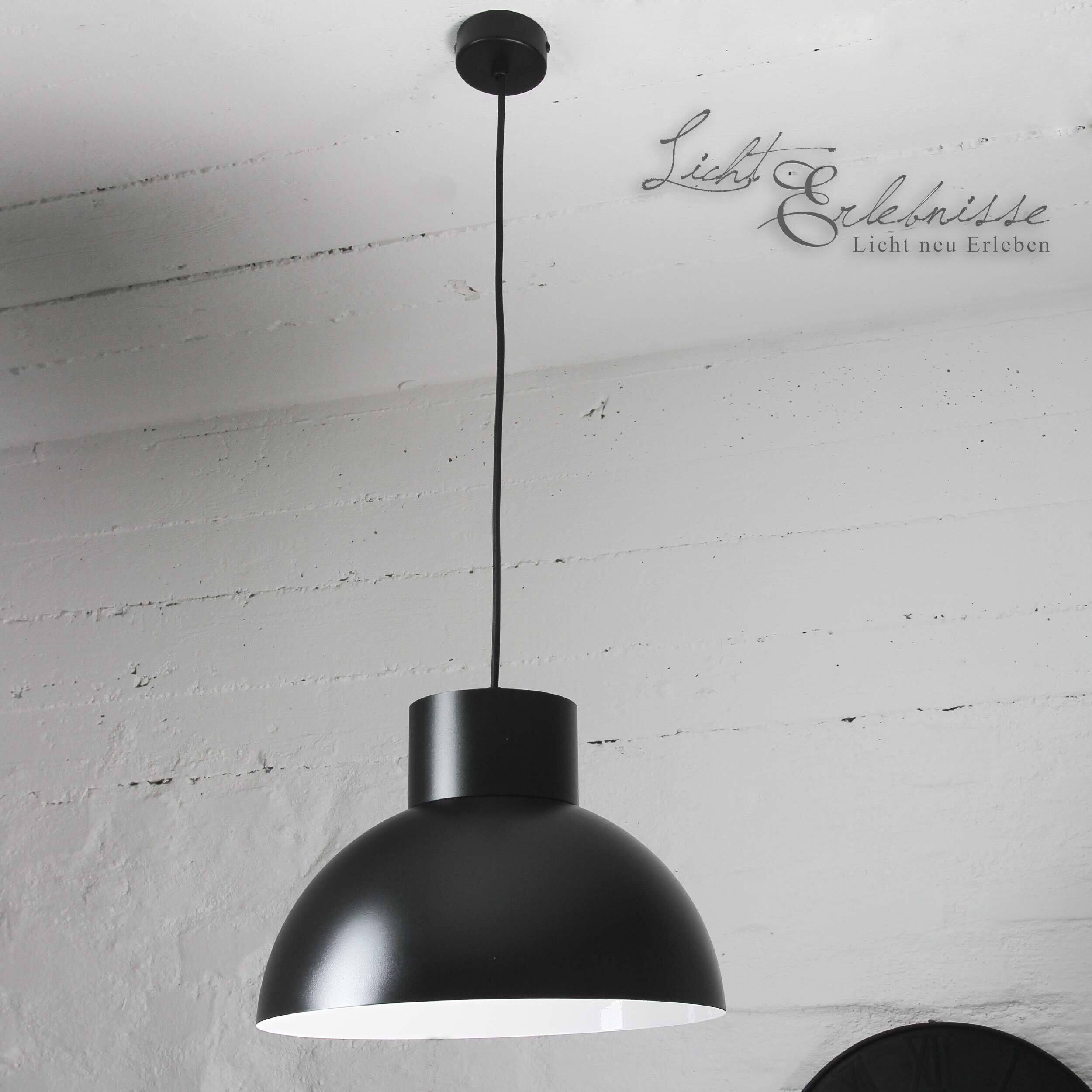 Vintage Loftleuchte Hängeleuchte schwarz Lampe