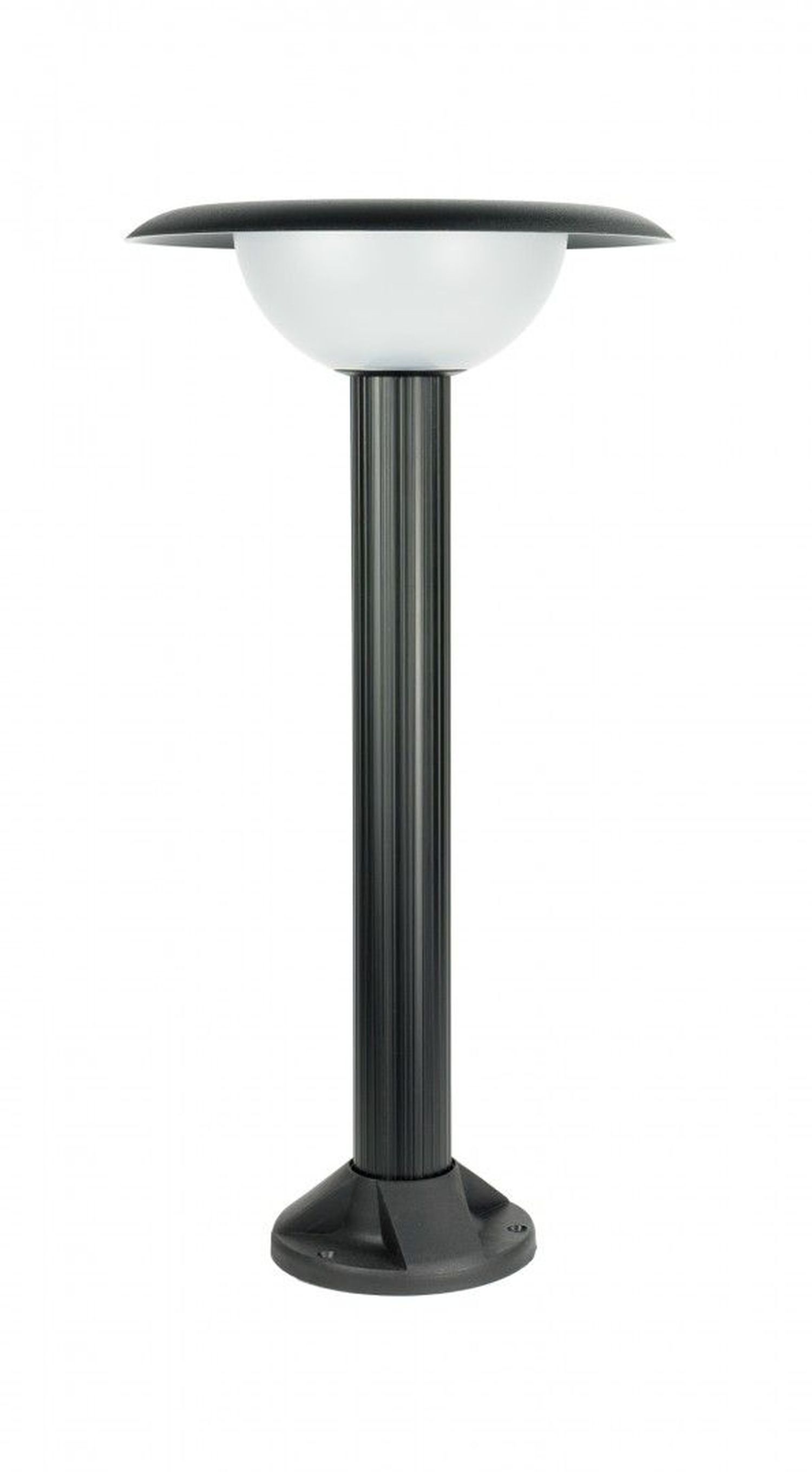 Schwarze Wegeleuchte E27 IP65 63 cm hoch blendarm