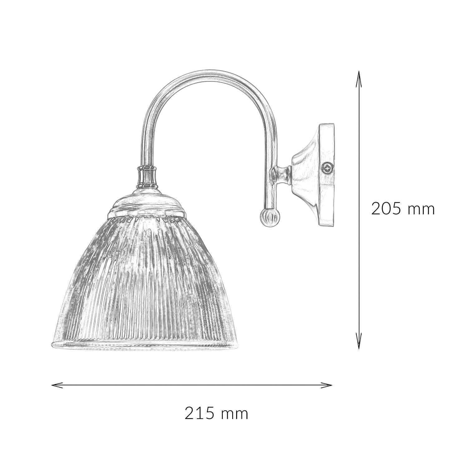 Klassische Wandleuchte Wandlampe E14 Vetro Drinnen, Zimmer, Duscharmatur, Spüle, Waschbeckenhahn