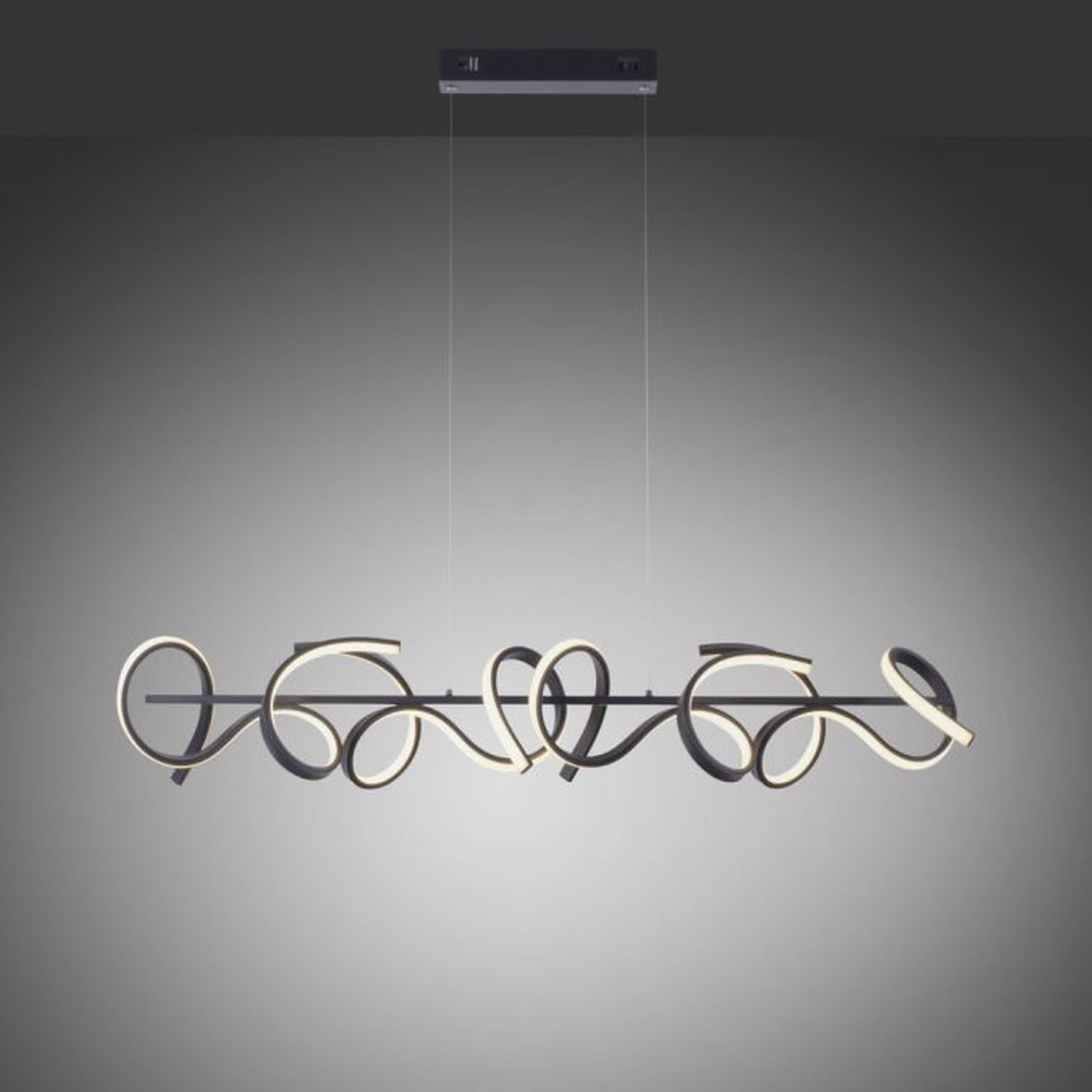 LED Pendelleuchte dimmbar Schwarz 10 W 1330 lm L:99 cm