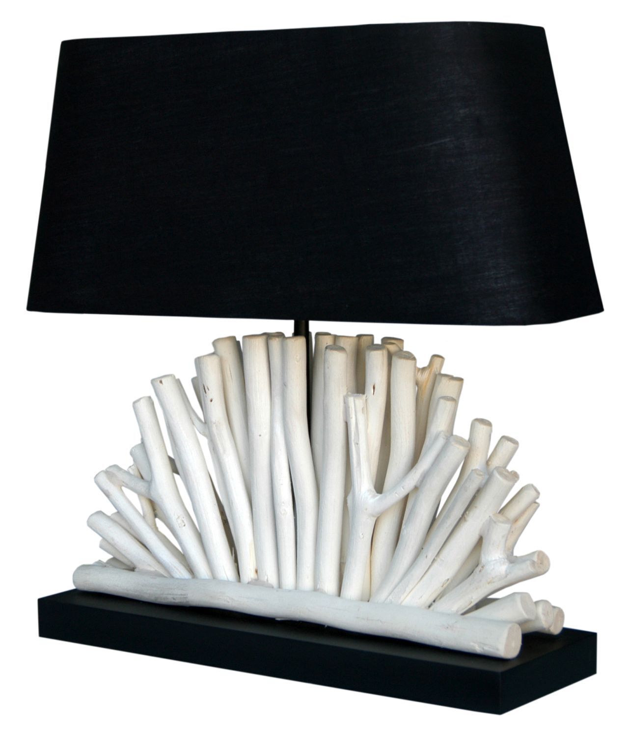 Dekorative Tischlampe ROLET Treibholz Stoff Wohnzimmer Lampe, Tischlampe, Lampenschirm