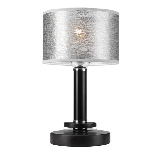 Tischlampe Modern Grau Stoff H:33cm DENIRA