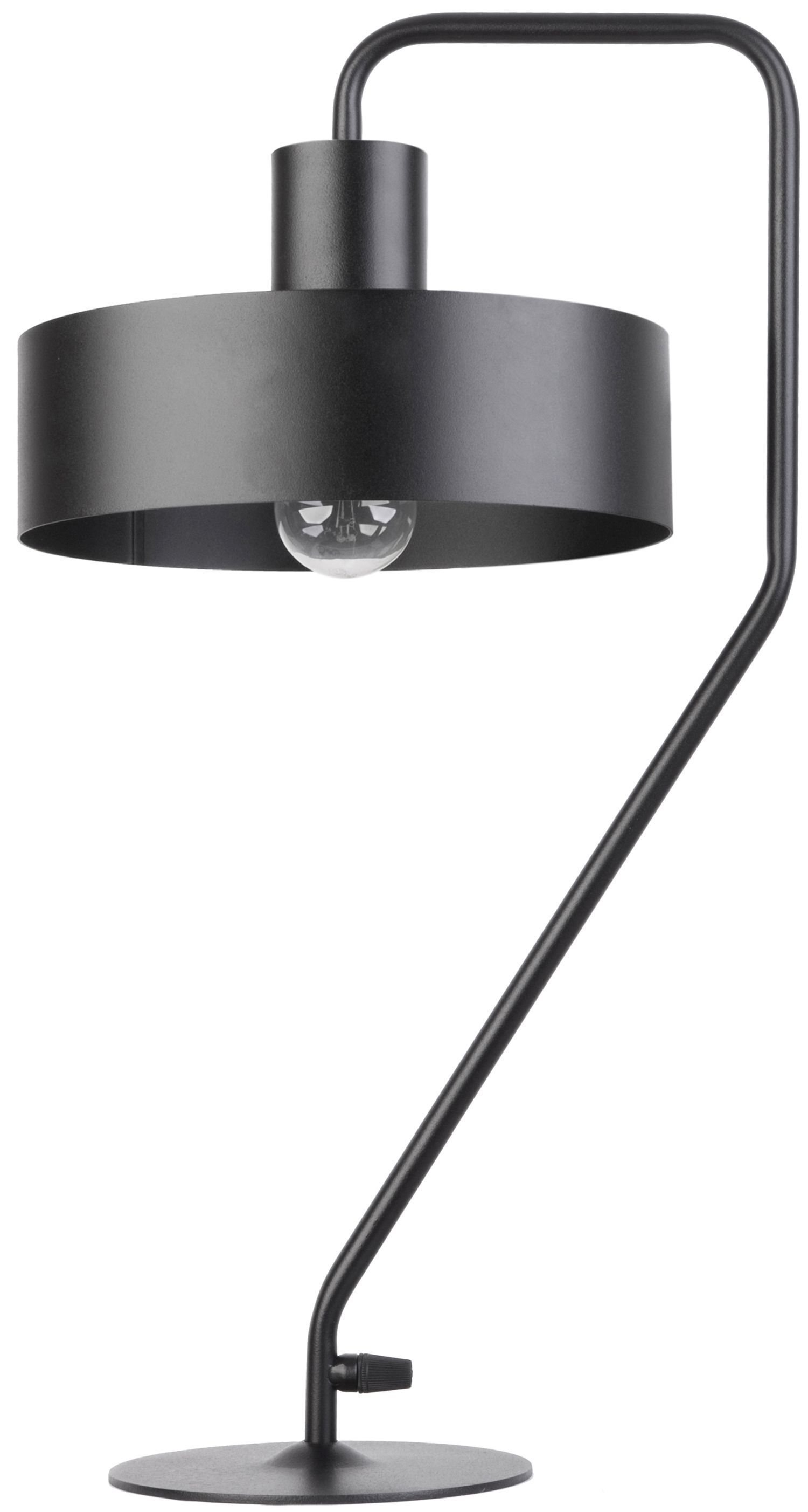 Große Tischlampe Schwarz H:55 cm Metall Lesen Arbeiten
