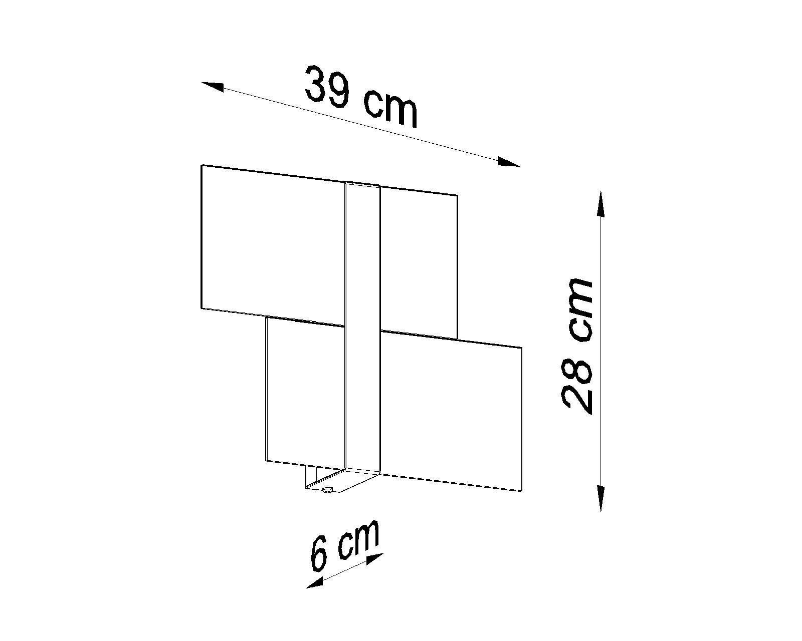 Wandleuchte Glas Metall Weiß 2x G9 blendarm dekorativ