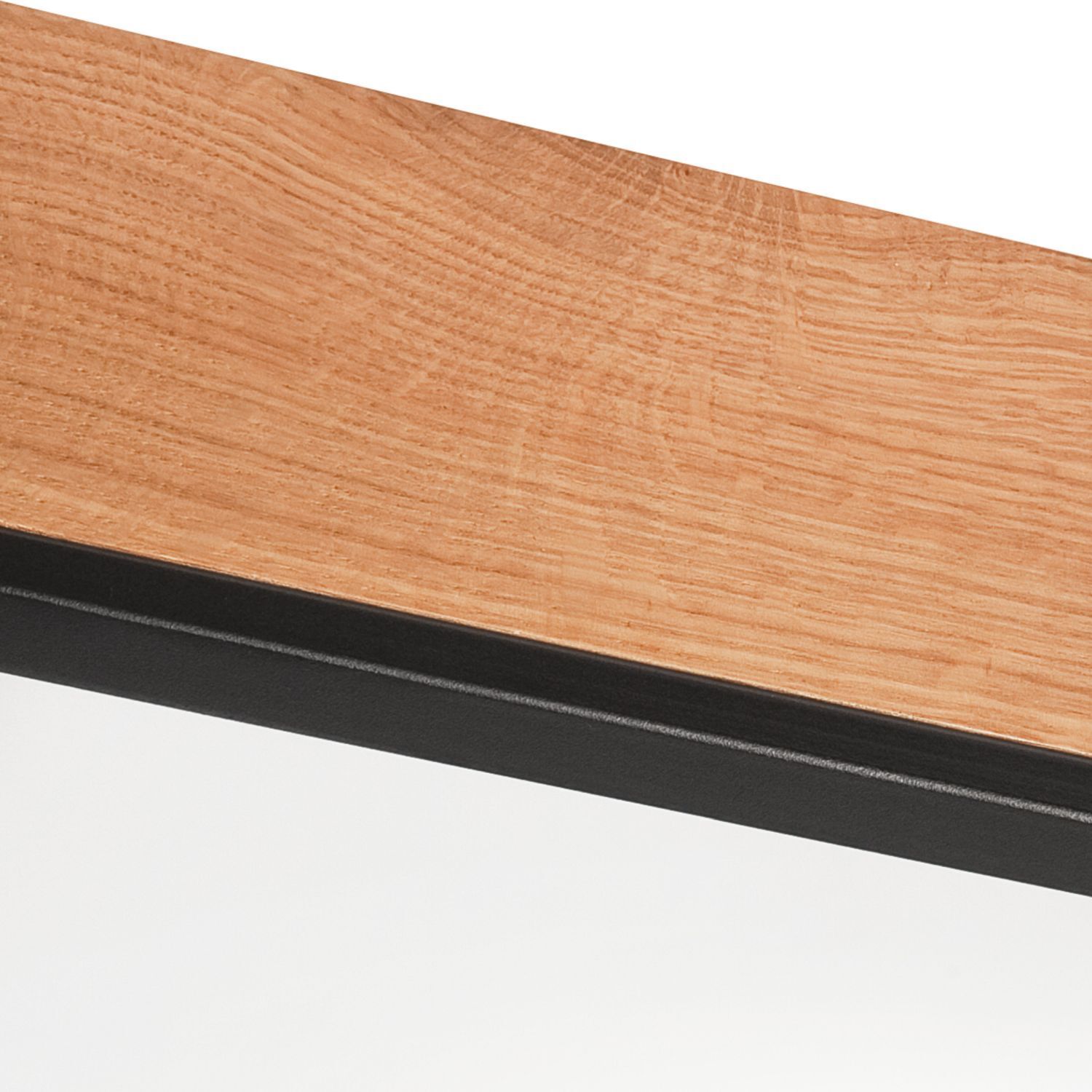 Deckenleuchte eckig B: 48 cm Holz Metall für 4x E27 Holz, Sperrholz, Hartholz, Gebeiztes Holz, Schnittholz