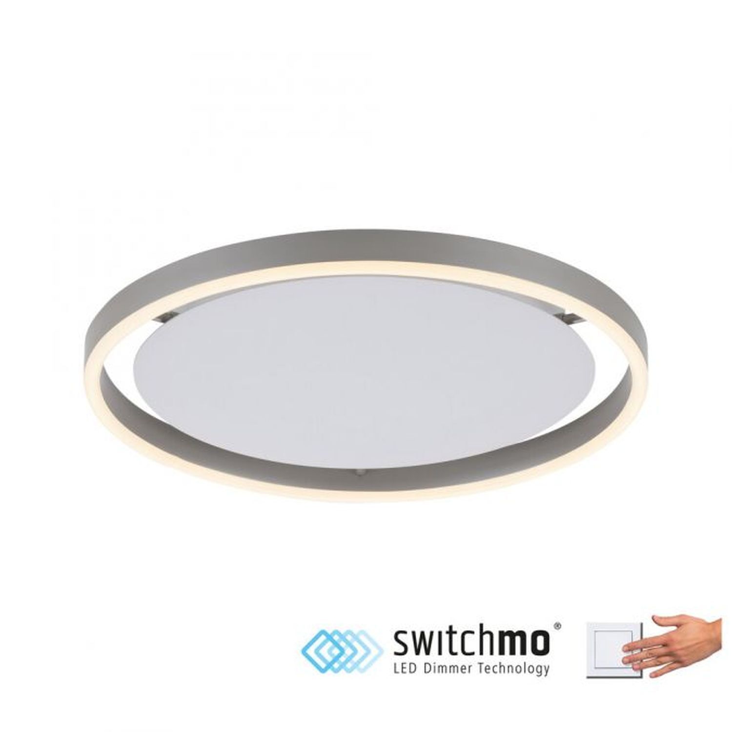 LED Deckenlampe Aluminium Metall Ø39,3 cm 20 W dimmbar
