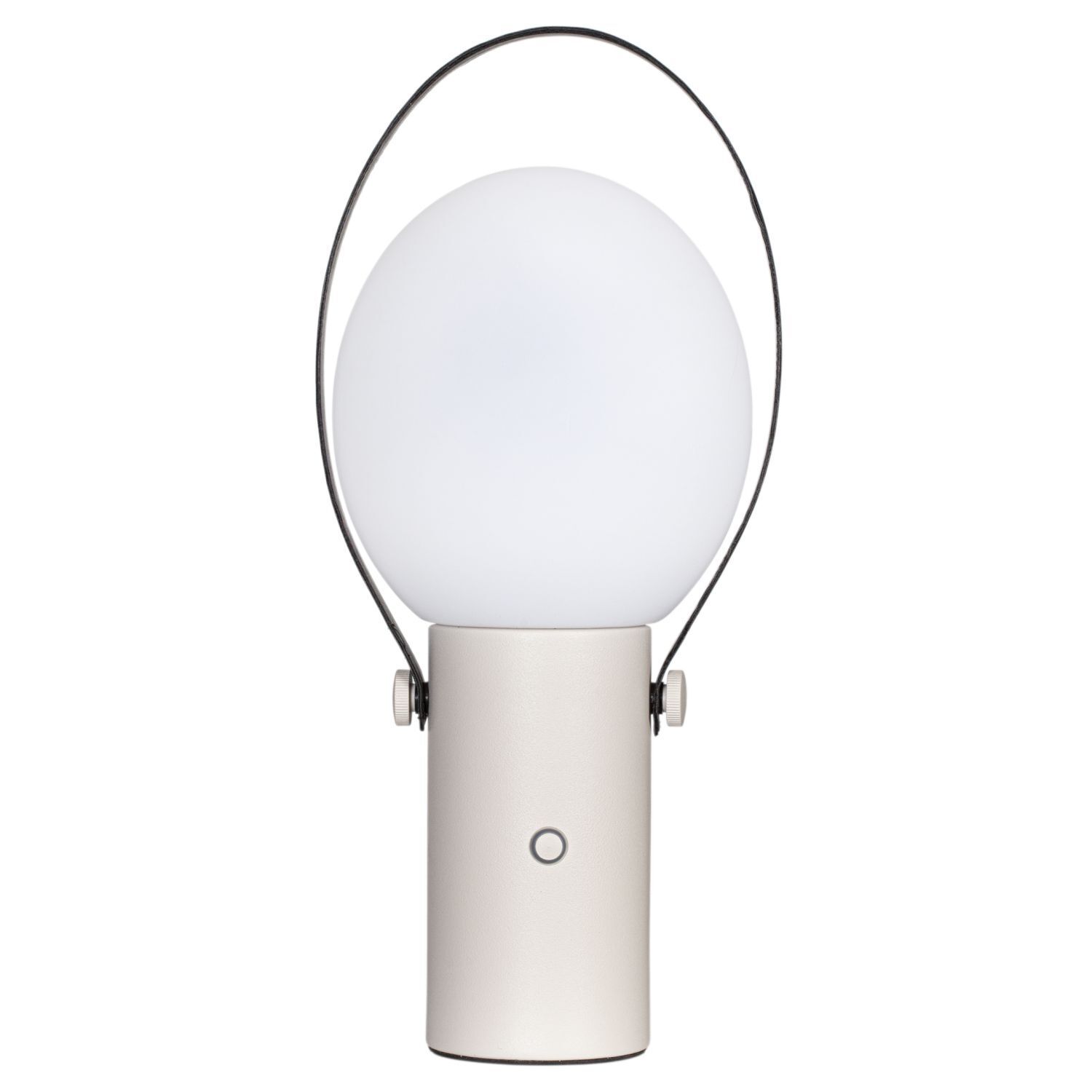 Akku Tischlampe außen LED dimmbar 35,5 cm Beige Weiß kabellos Licht, Lampe