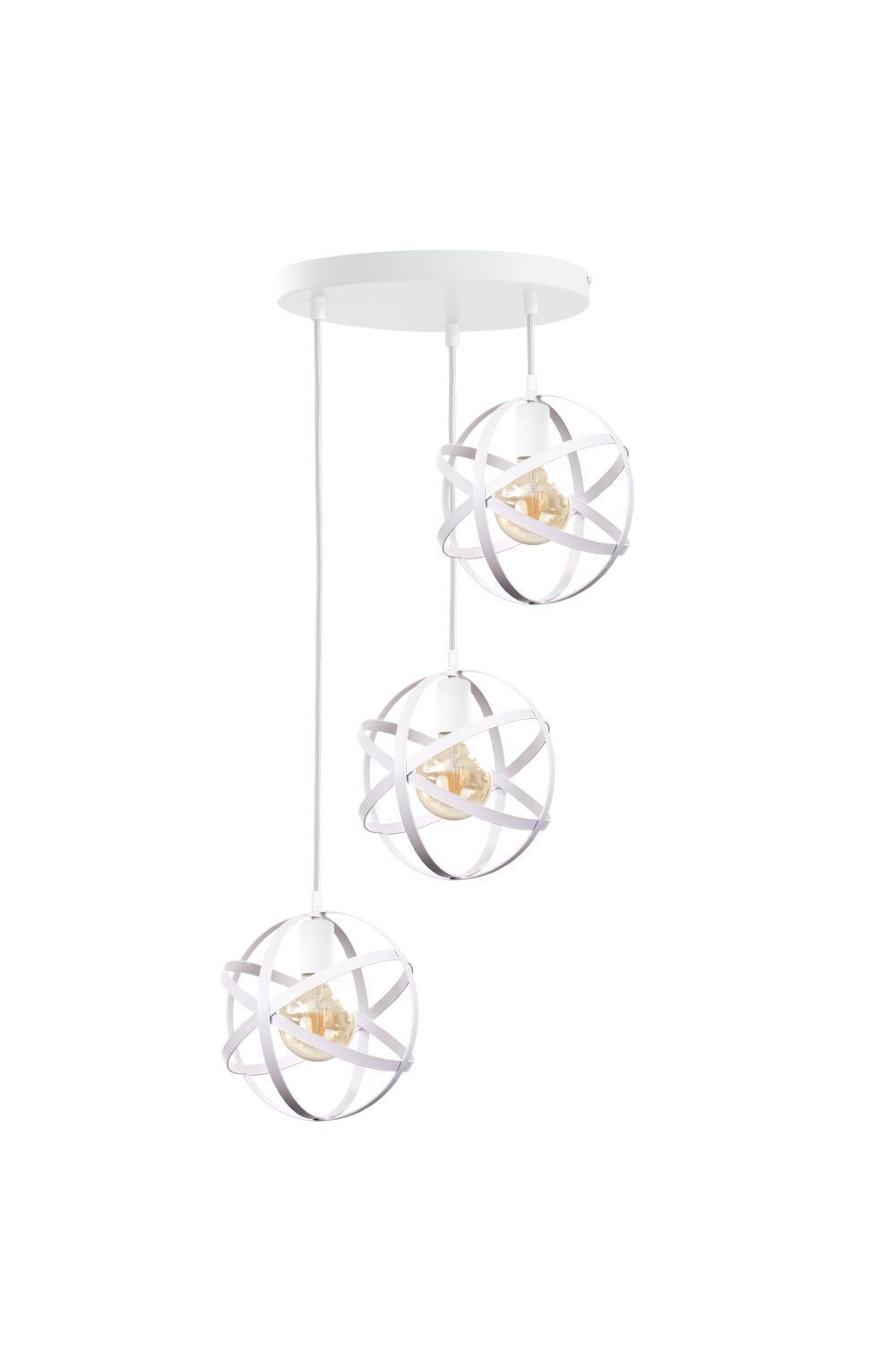 Runde Hängelampe 3-flammig Metall Ø40cm dekorativ Leuchter, Lampe