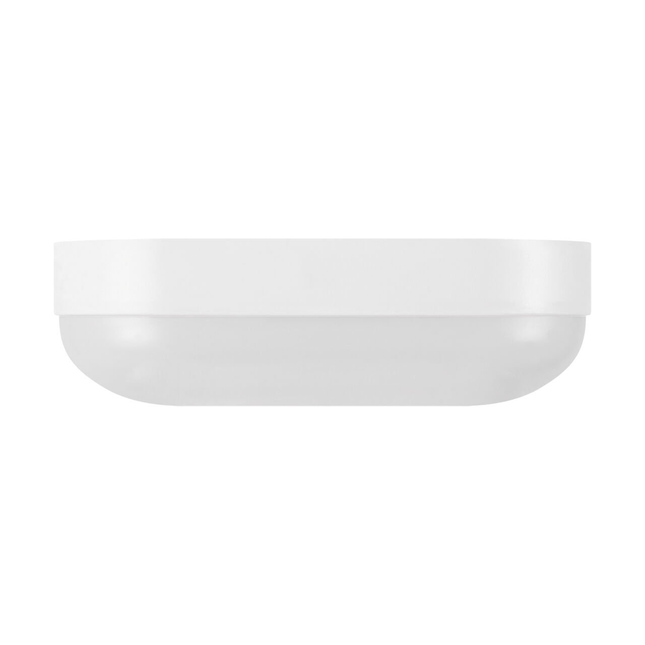 LED Außenleuchte Decke IP65 Weiß oval blendarm