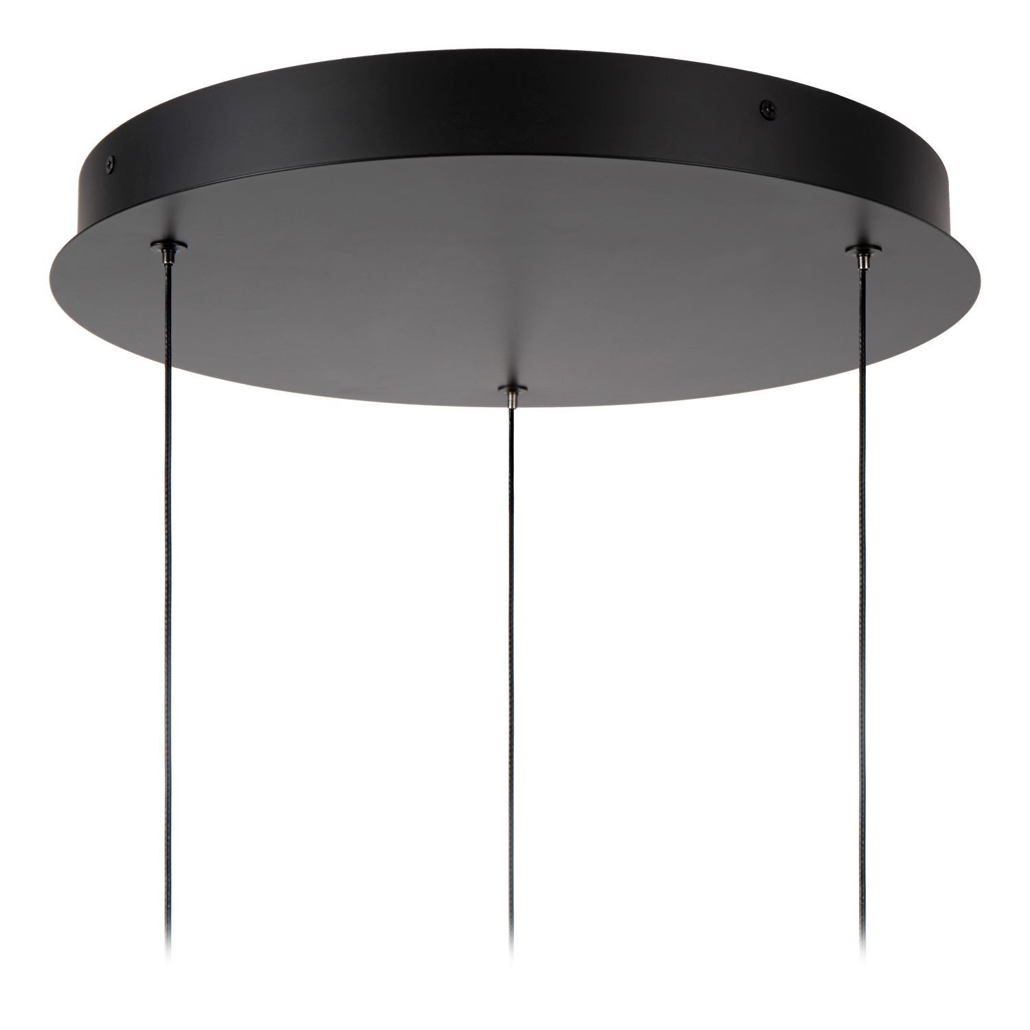 hängelampe, decke, rund, black, drahtseile