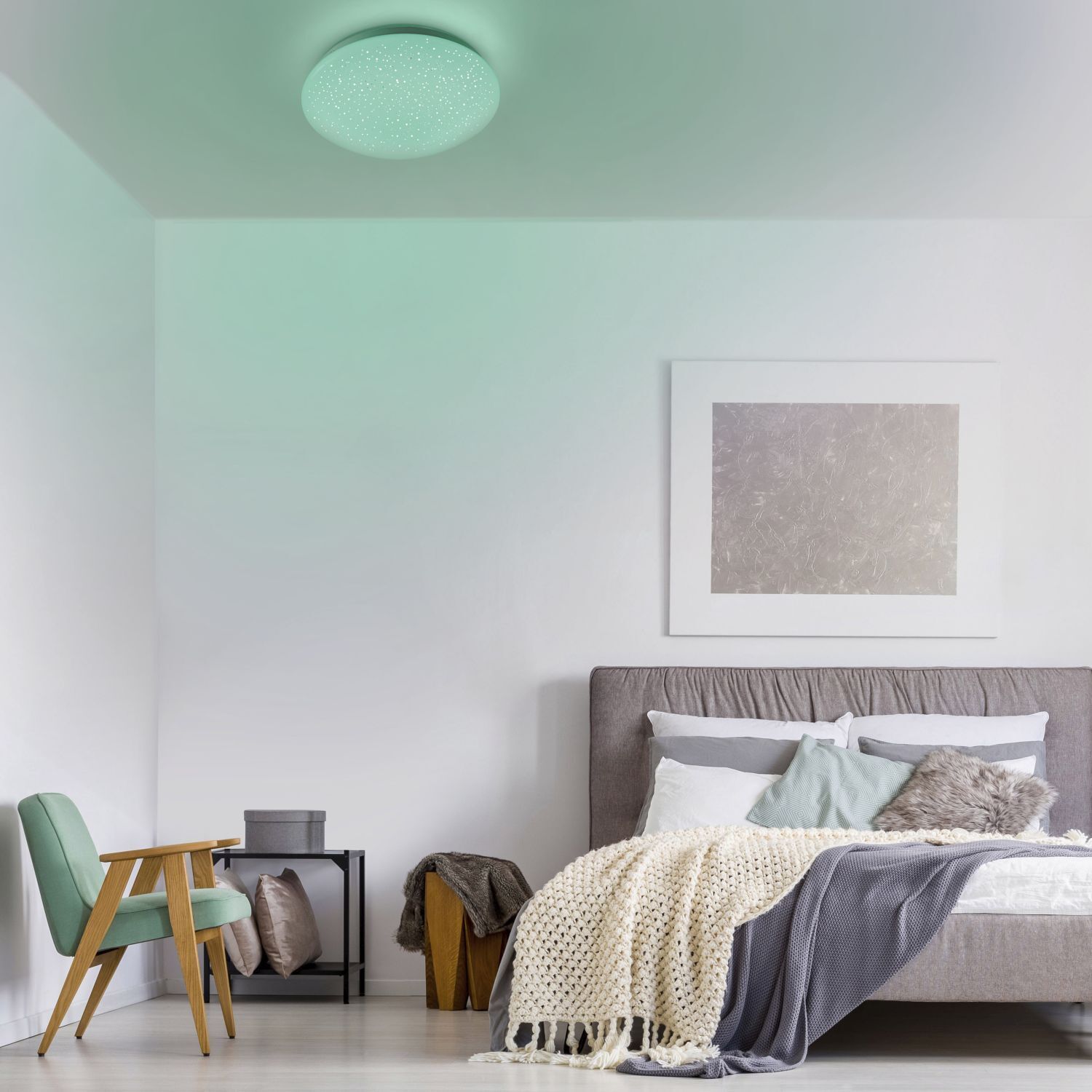 LED Deckenleuchte Sternenhimmel dimmbar RGB 860 lm 6 W Drinnen, Innenarchitektur, Inneneinrichtung, Deckenleuchte