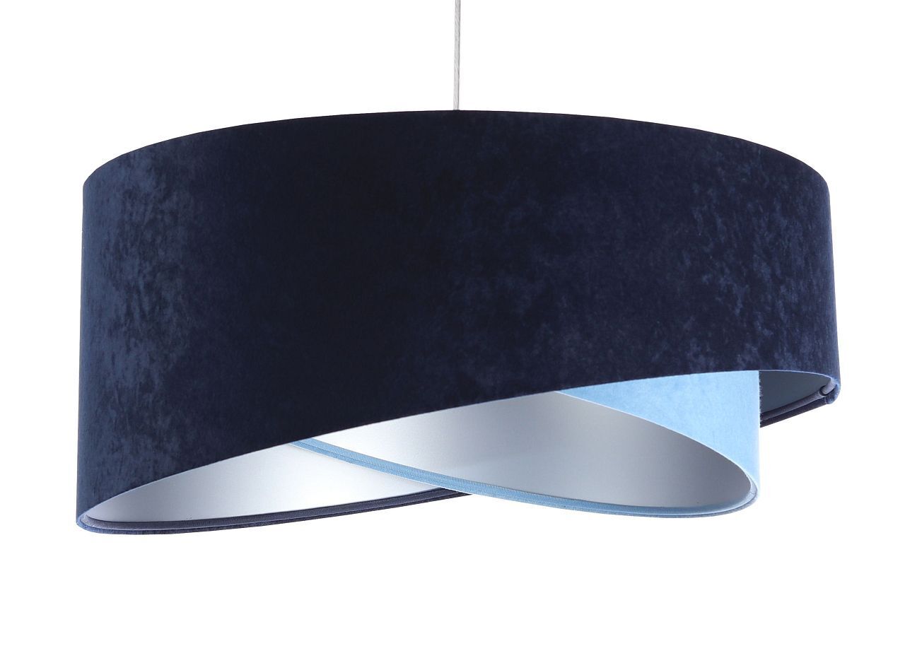 Pendelleuchte rund Ø 50 cm E27 Stoff Velours Optik