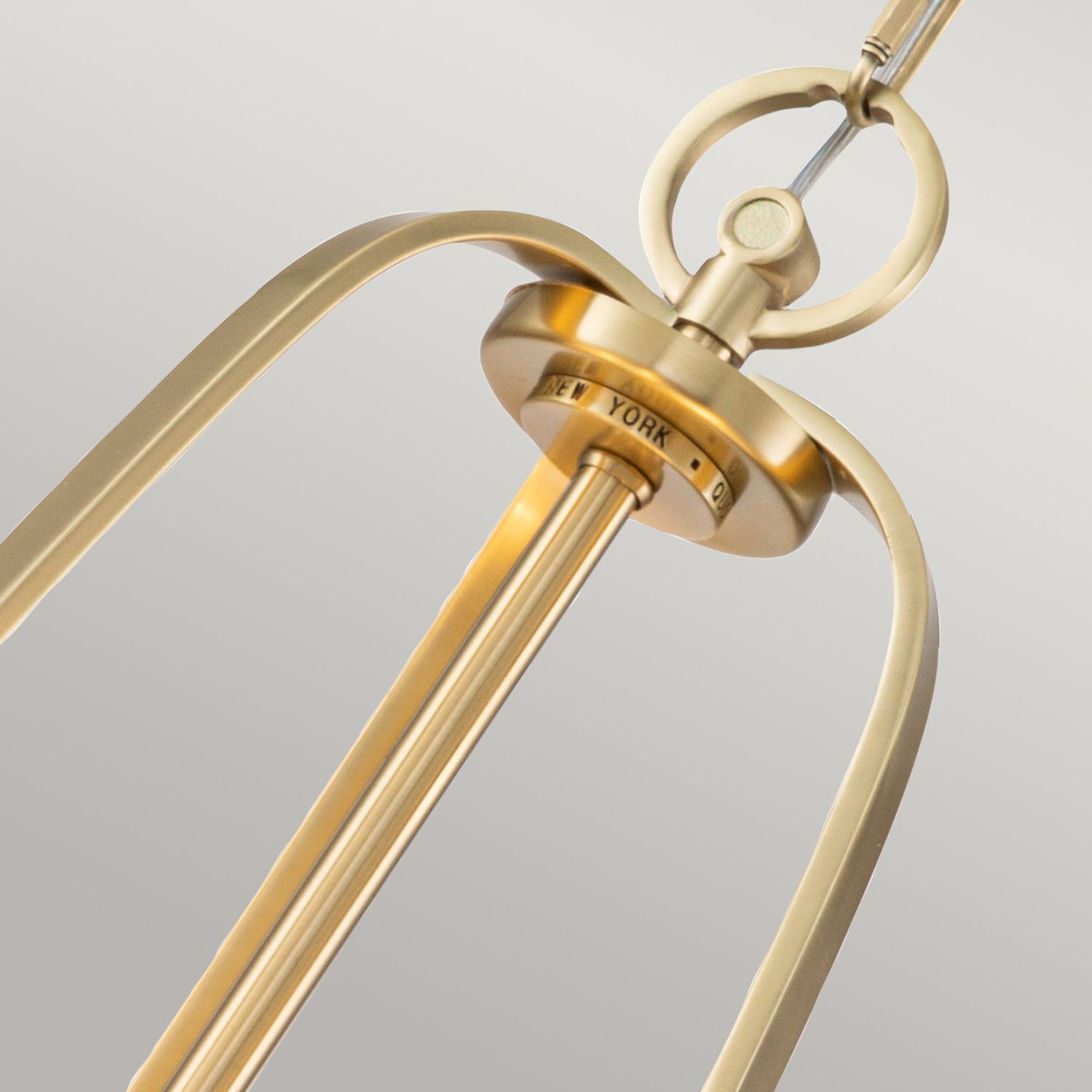 Hängeleuchte Glas Metall rund D: 58,4 cm 4x E27 blendarm Leuchter, Lampe